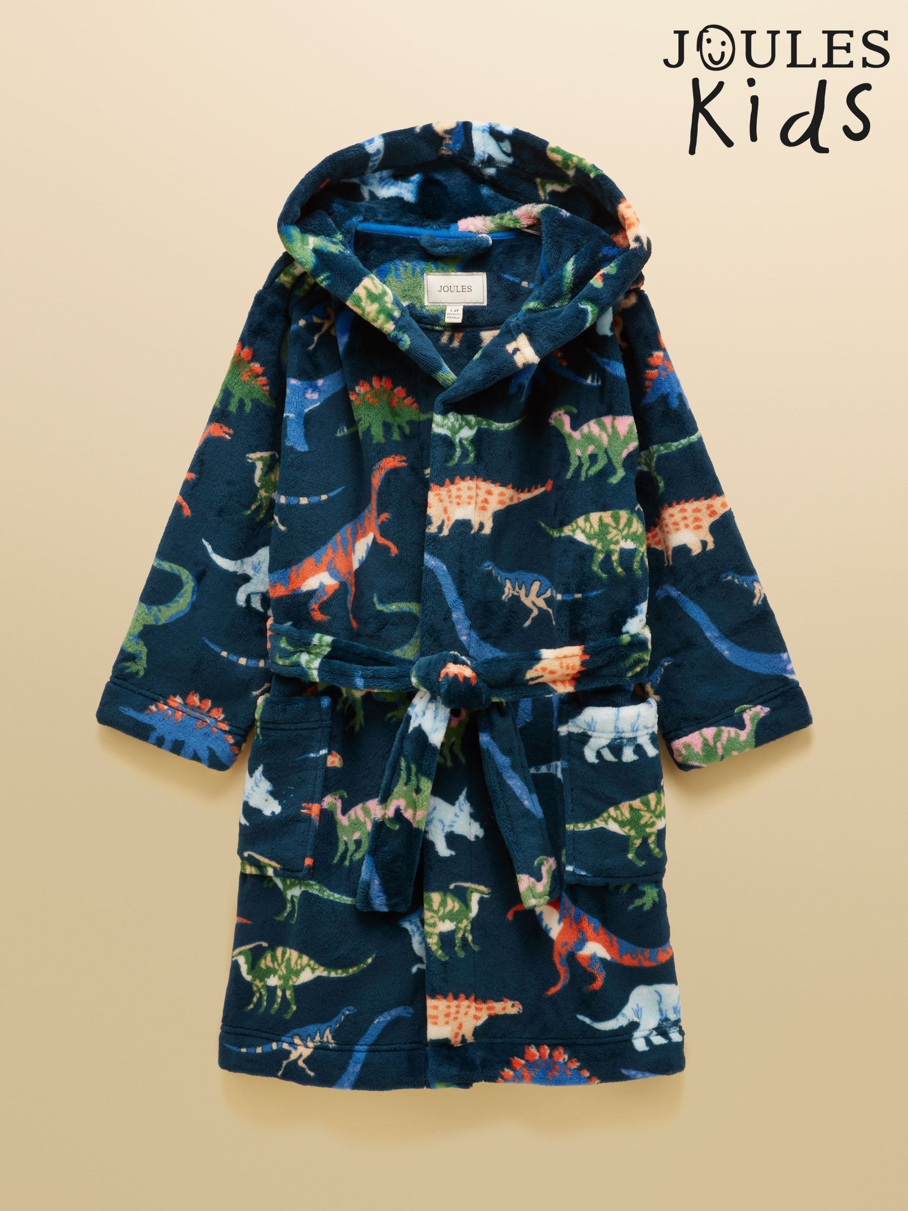 Navy Dino - Dressing Gown