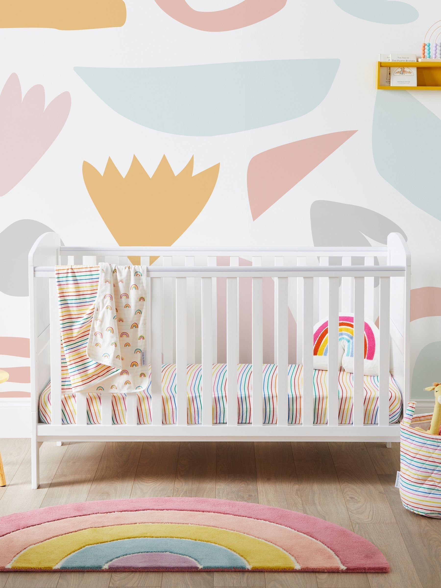 Ickle Bubba White Coleby Classic Cot Bed and Fibre Mattress (G15698) | £230