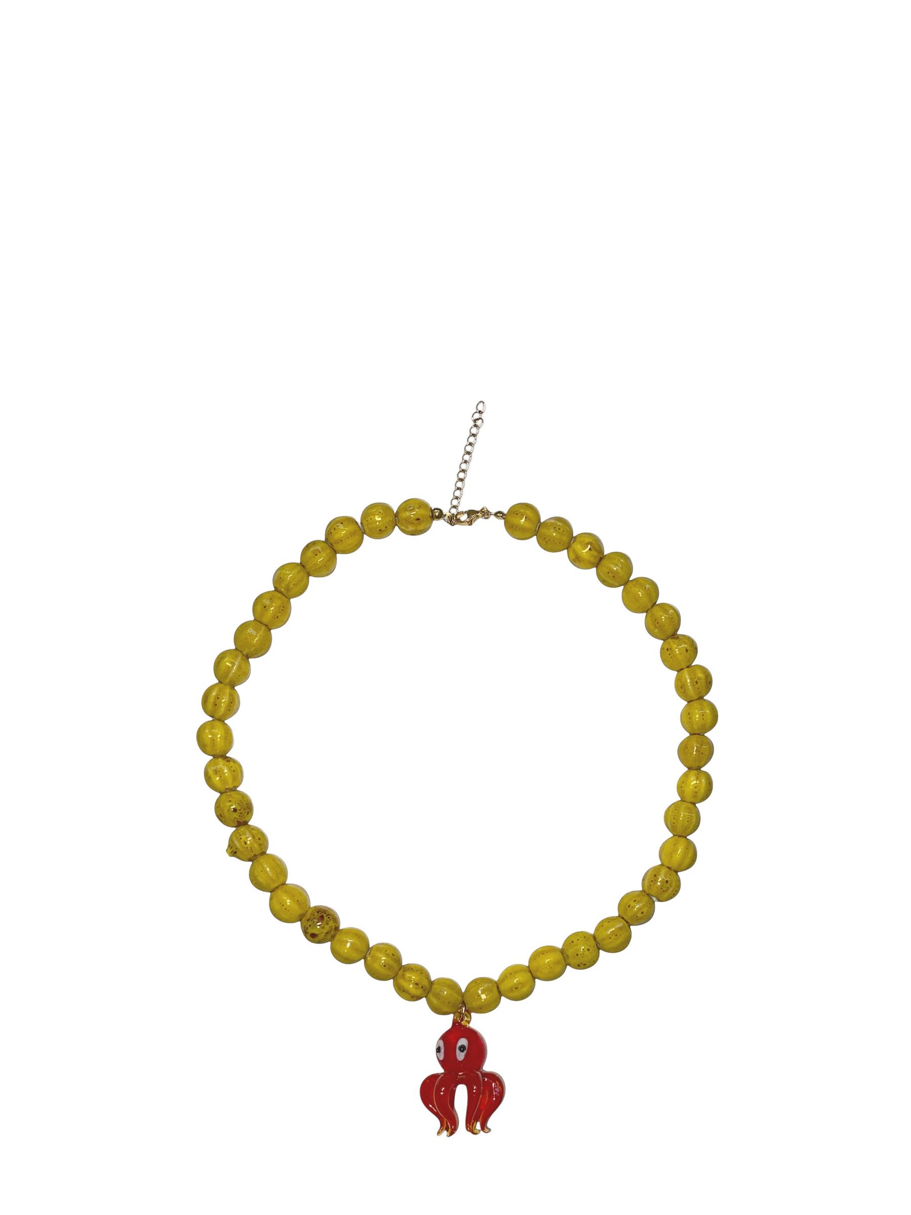 Minerva Yellow Octopus Necklace (G15888) | £95
