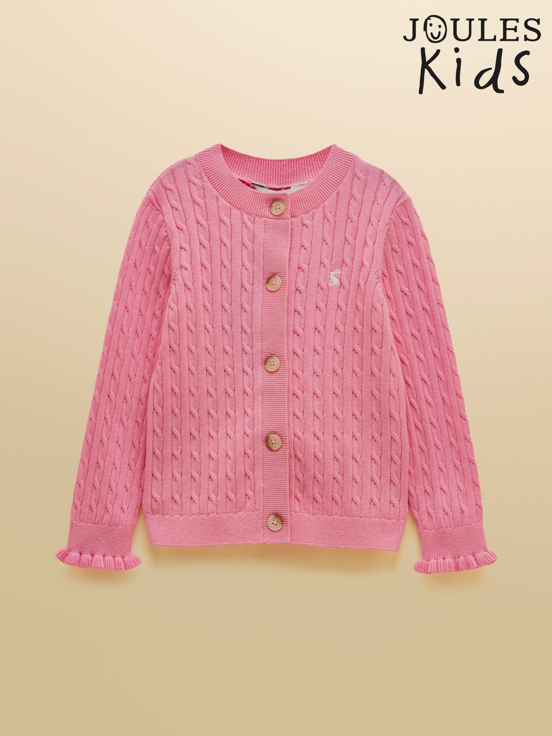 Pink - Cable Cardigan