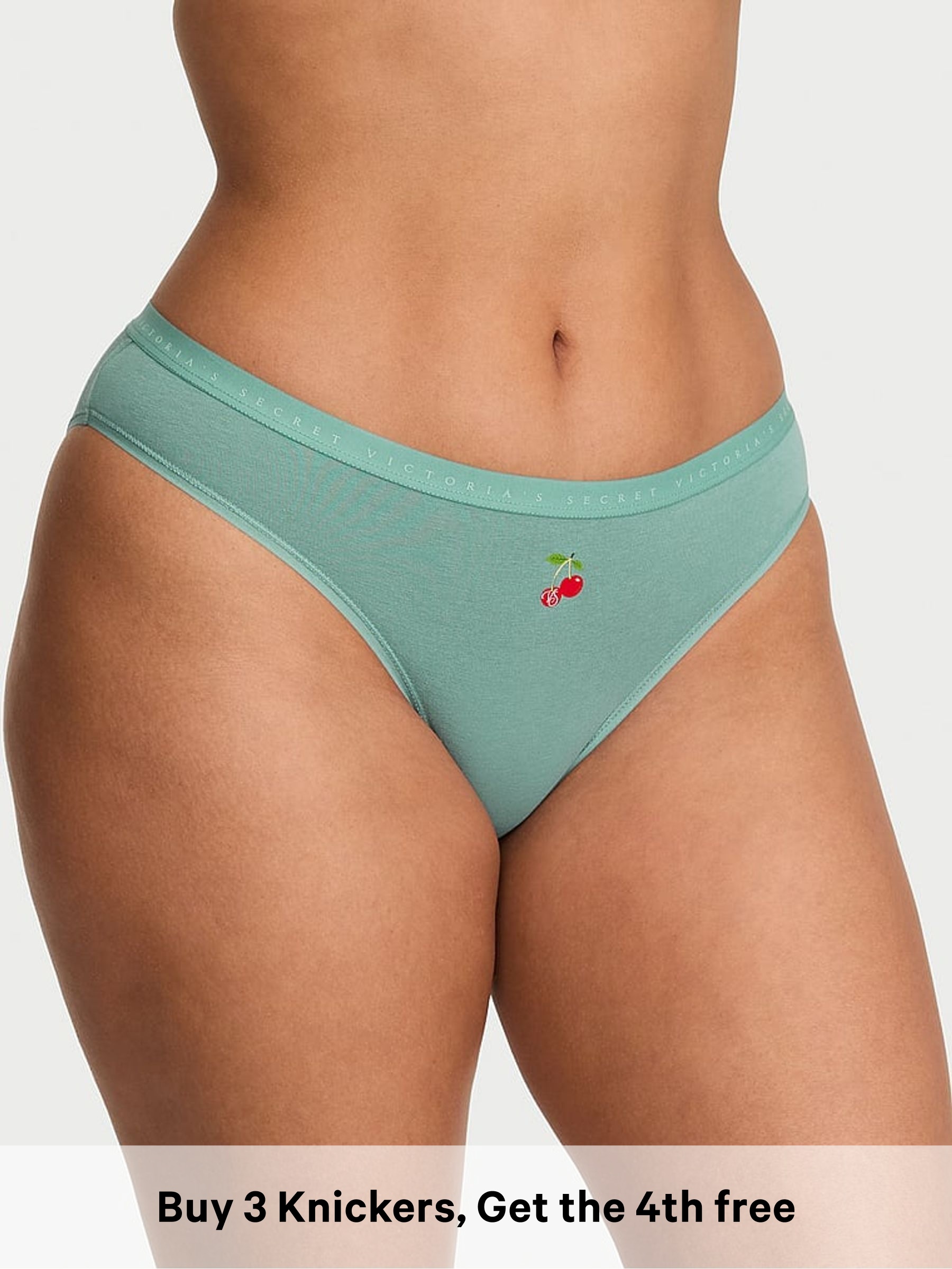 Arctic Green Cherries - Hipster Knickers