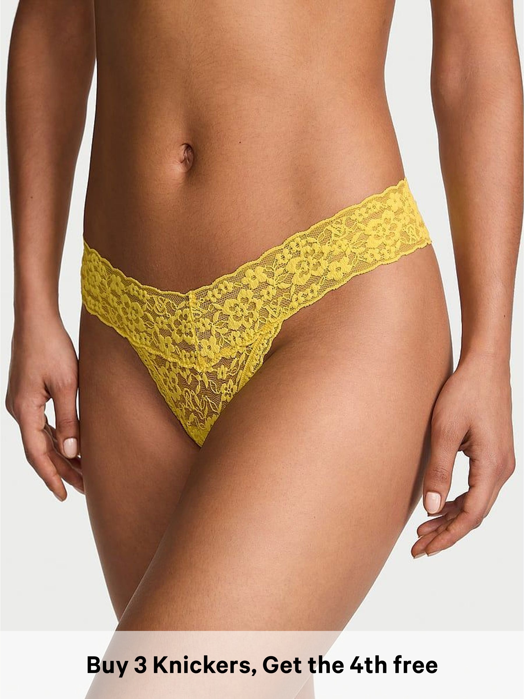 Yellow Fusion - Thong Keyhole Knickers