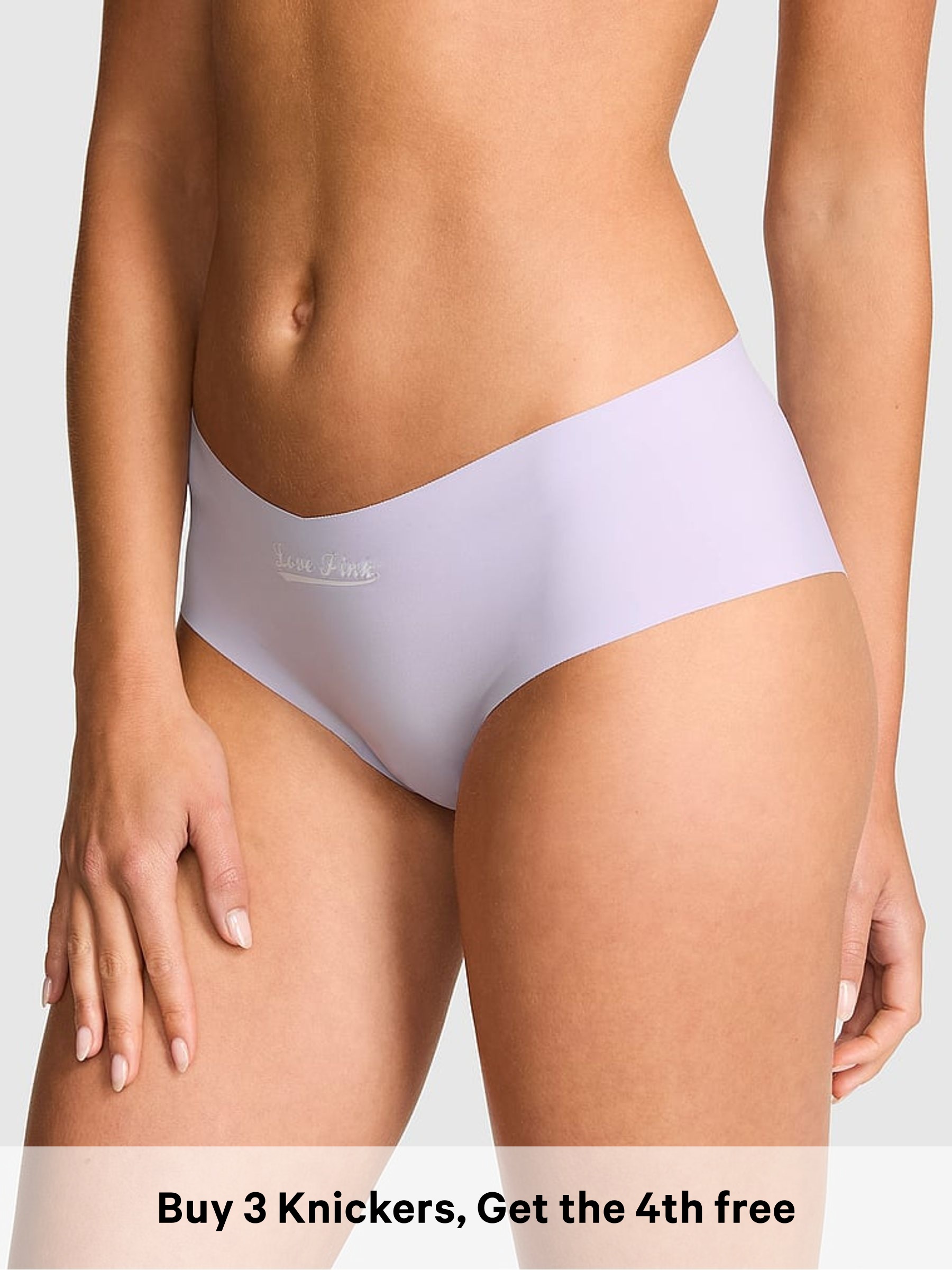 Sweet Lavender Purple - Hipster No Show Knickers