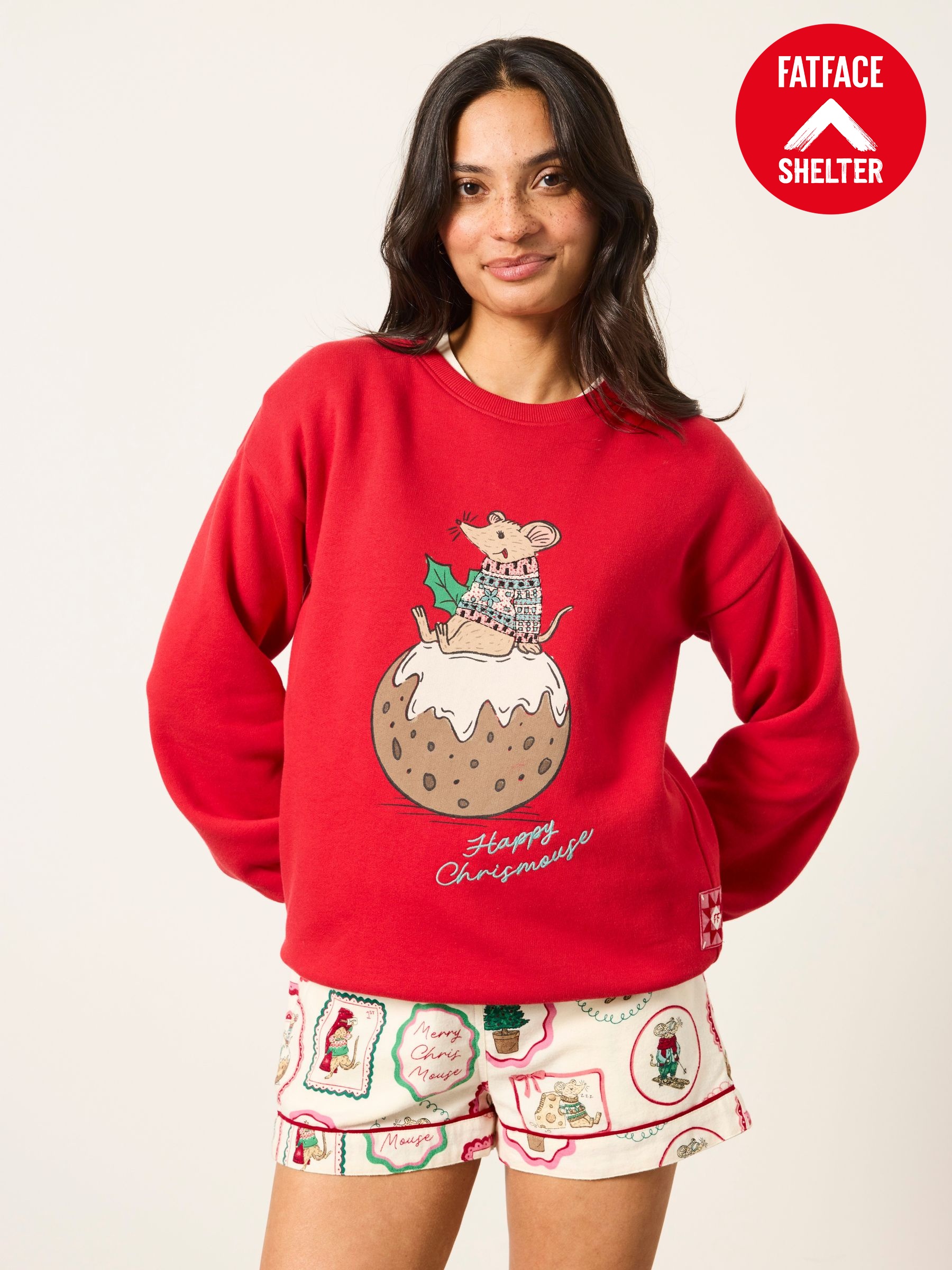 Alex Red - Mouse Graphic Crew Sweat