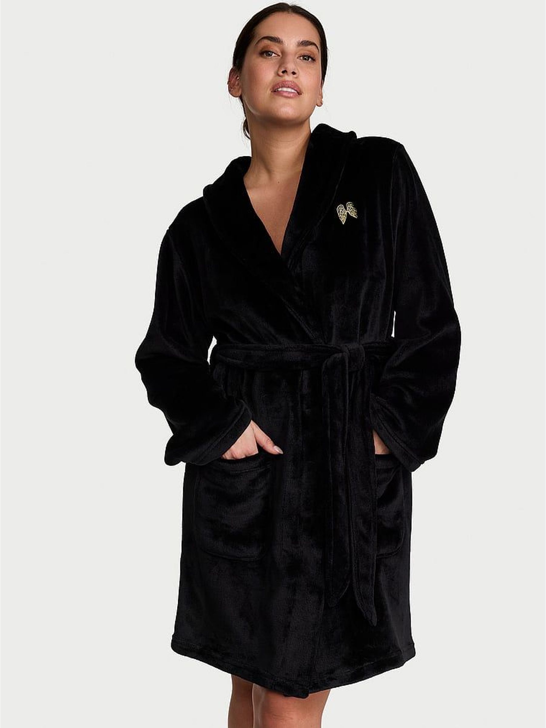 Black - Fluffy Robe