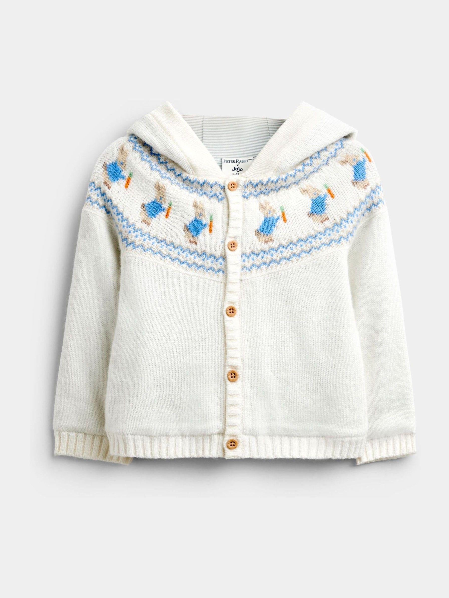 Natural Peter Rabbit - Fairisle Cardigan
