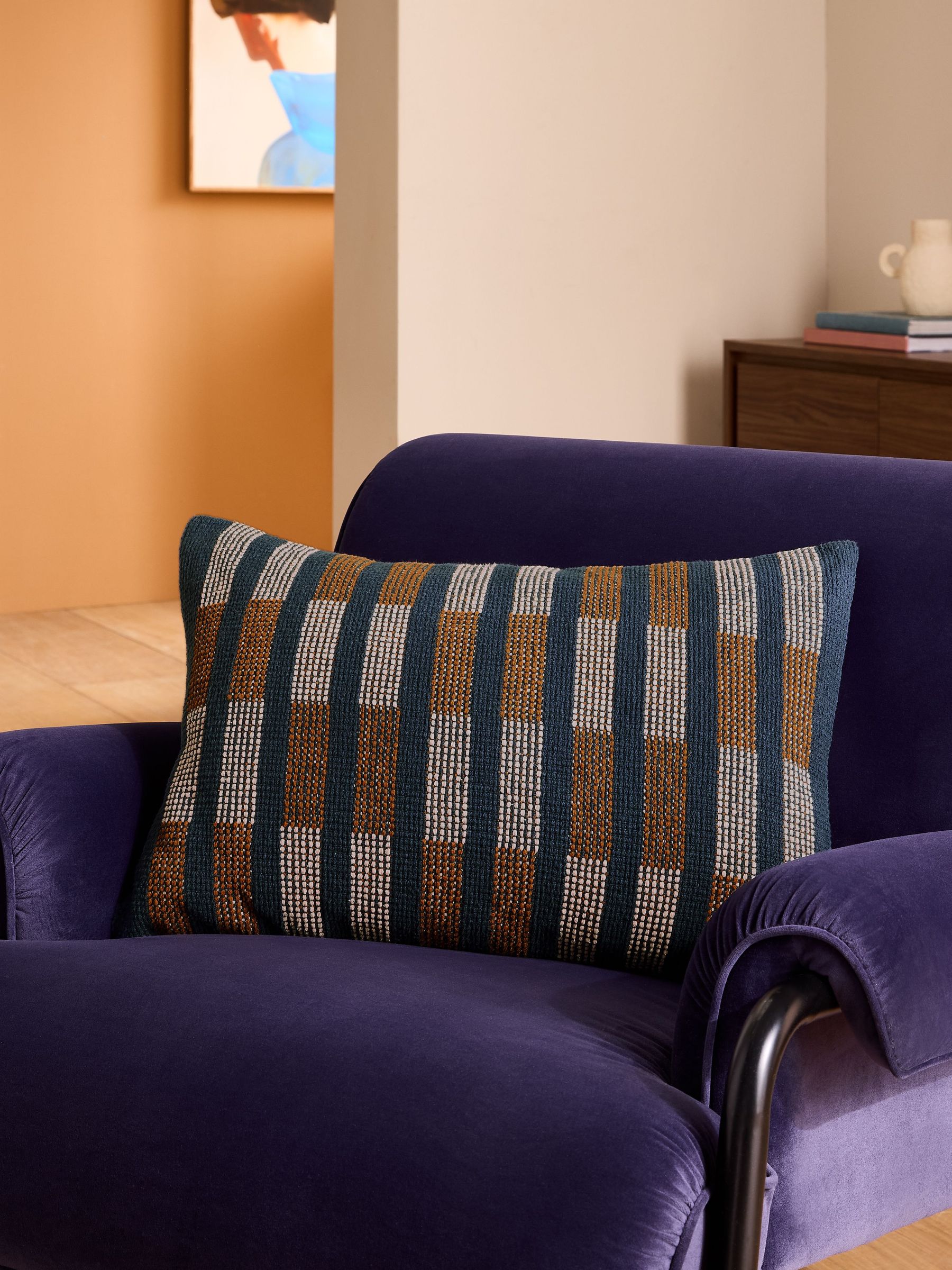 Blake Woven Stripe Cushion