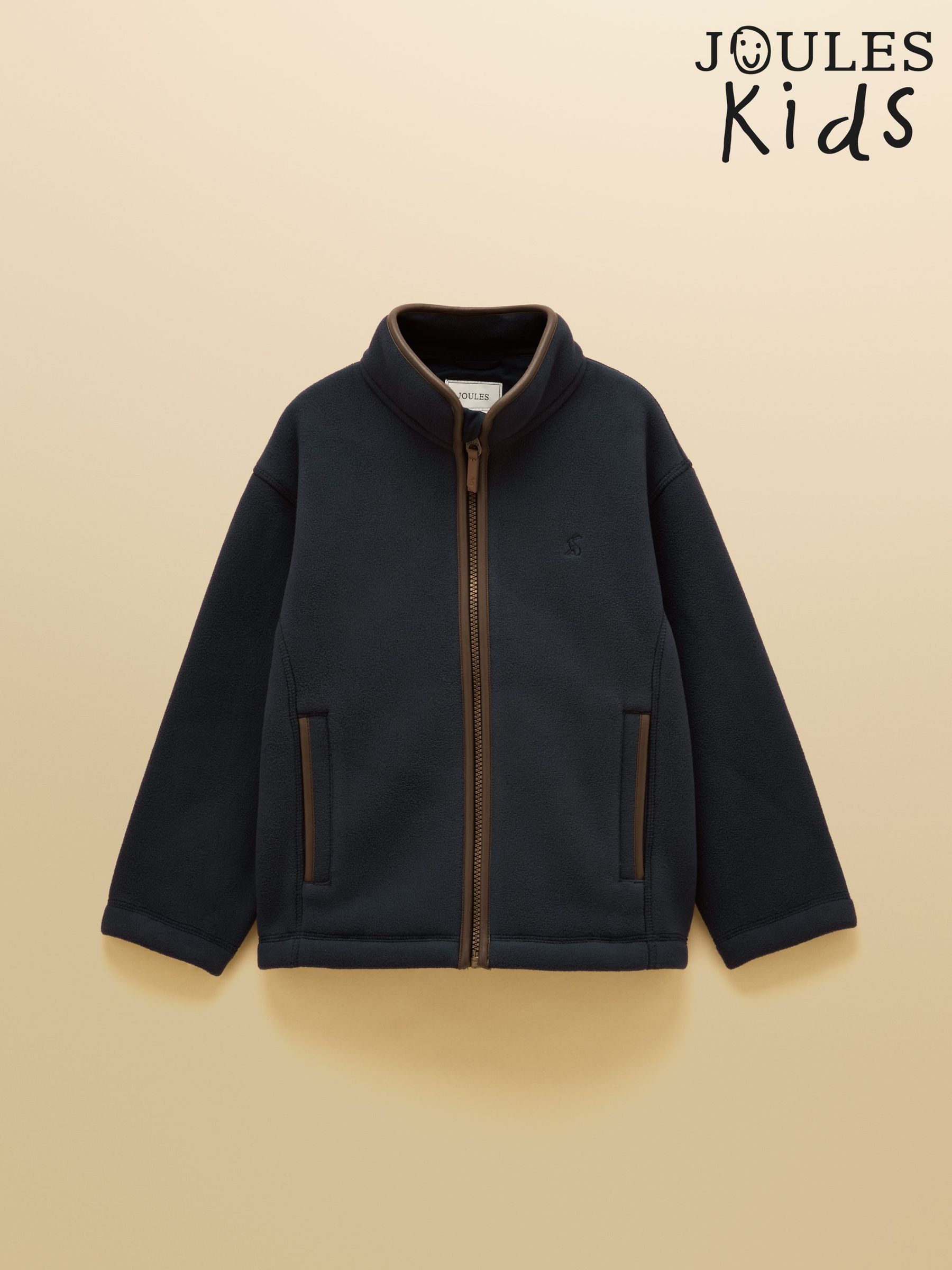 Navy - Zip Through Fleece