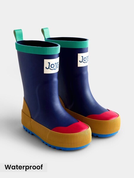 Blue - Colourblock Wellies