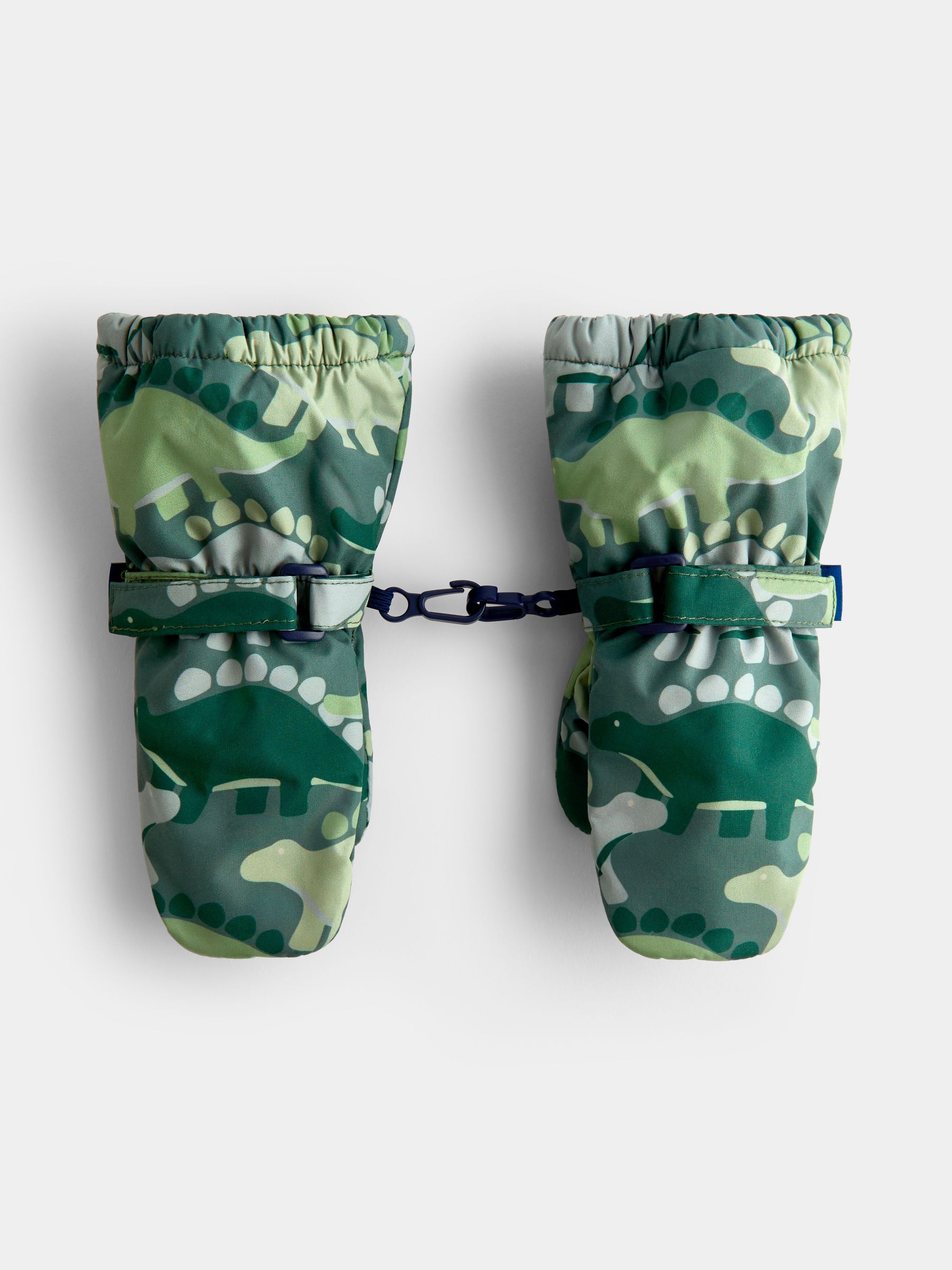 Green Dinosaur - Fleece Lined Mittens