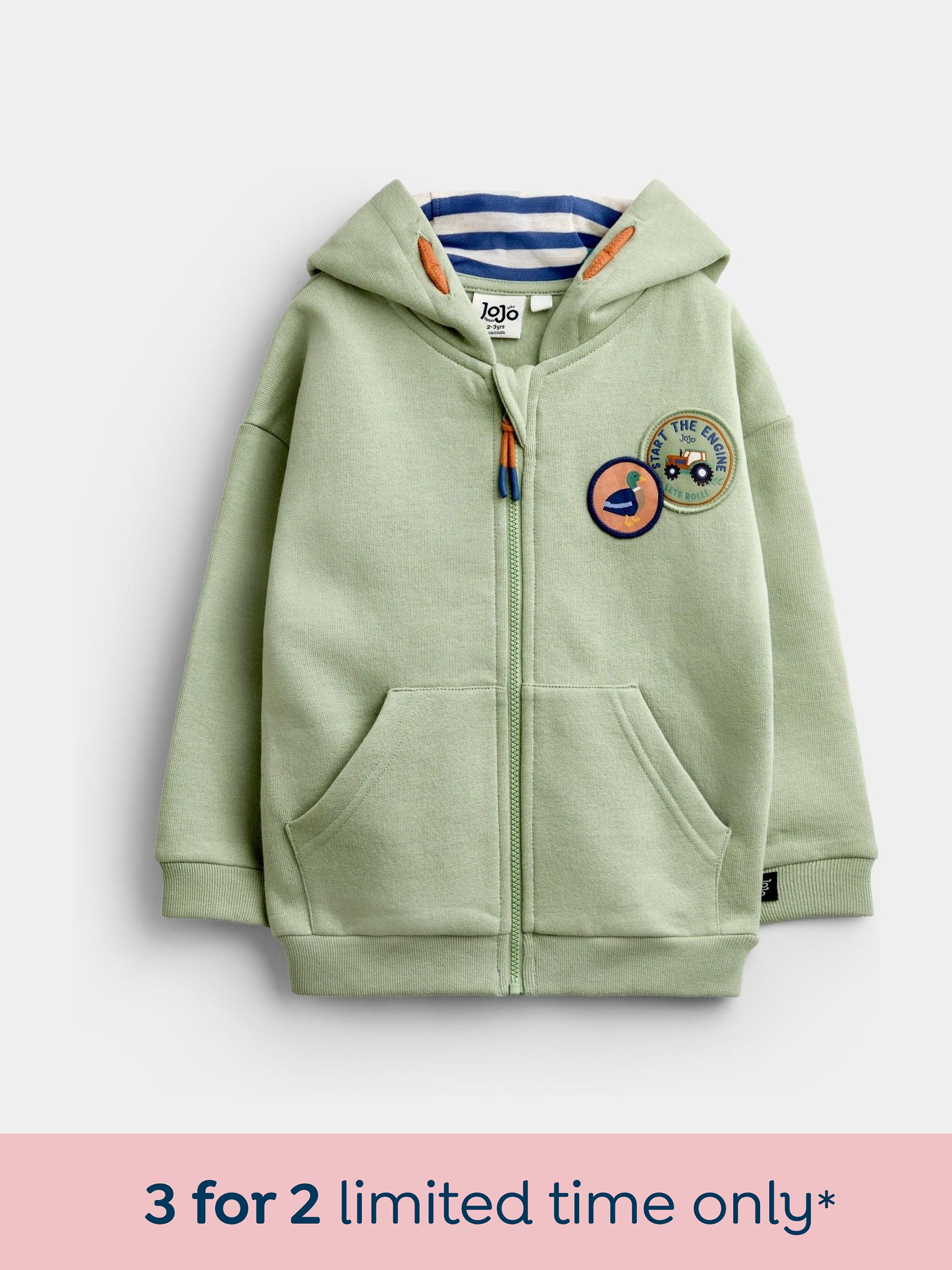 Light Green Farm - Badge Appliqué Hoodie
