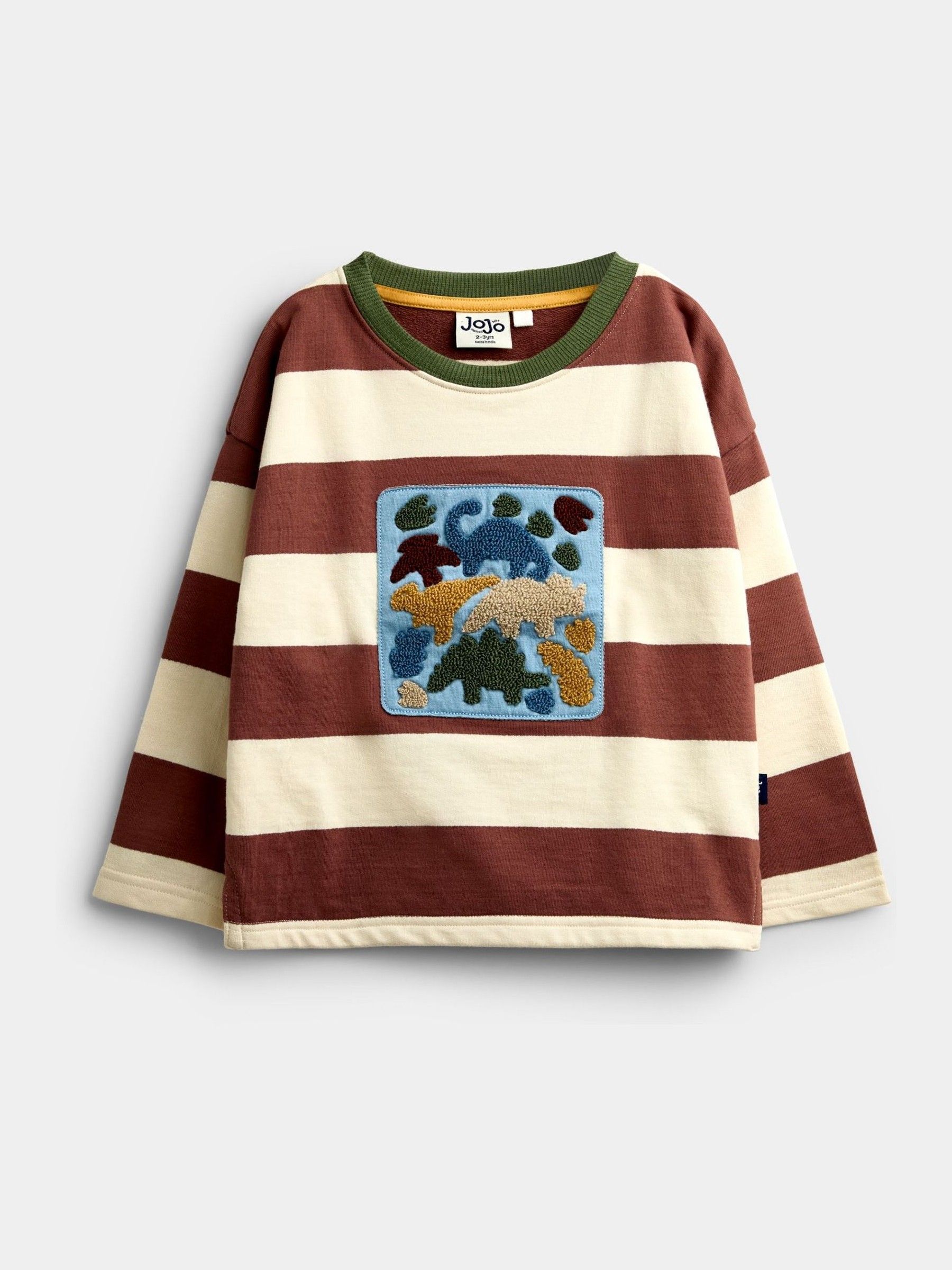 Mid Brown Dino - Appliqué Top