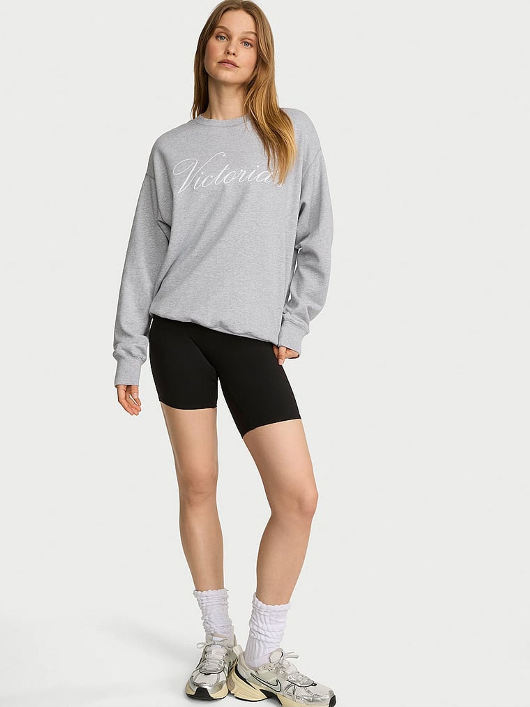 Medium Heather Grey - Fleece Crewneck Sweatshirt