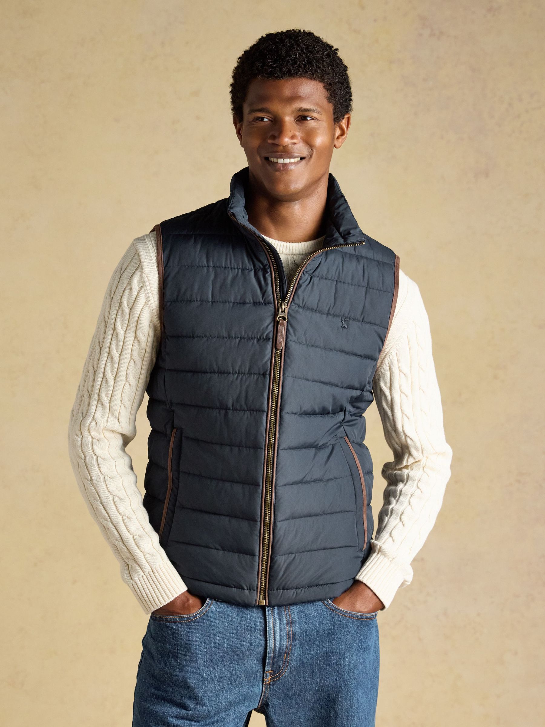 Navy - Regular Heritage Padded Gilet