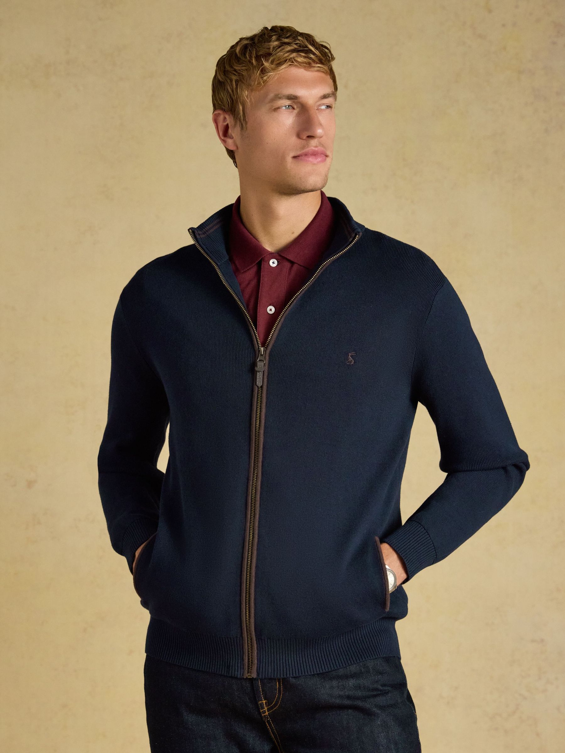 Navy - Regular Knitted Cardigan