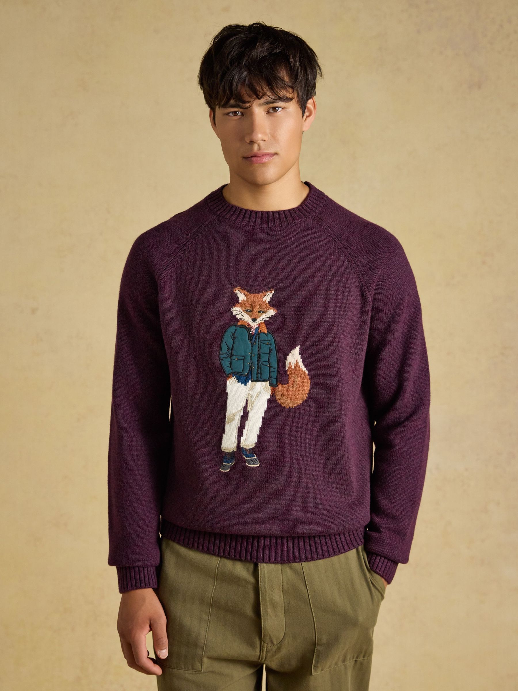 Purple Jonty Fox - Regular Jumper