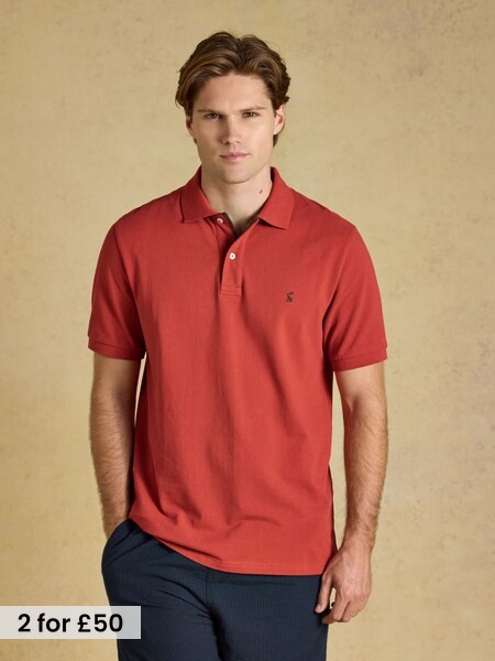 Burnt Orange - Regular Cotton Pique Polo Shirt