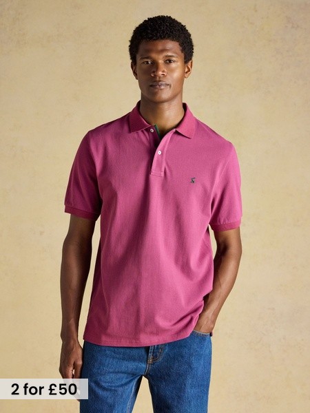 Berry Red - Regular Cotton Pique Polo Shirt