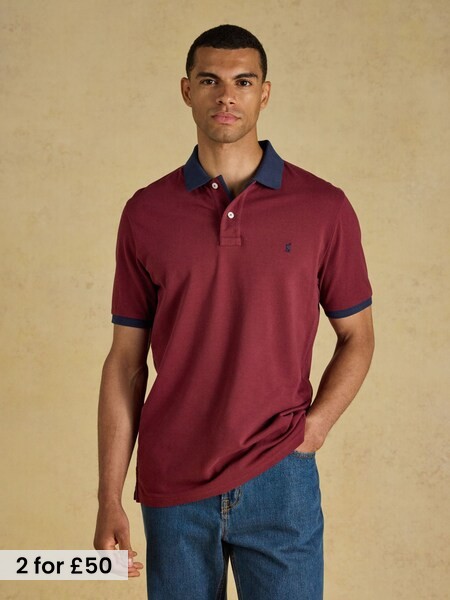 Red - Regular Cotton Pique Polo Shirt