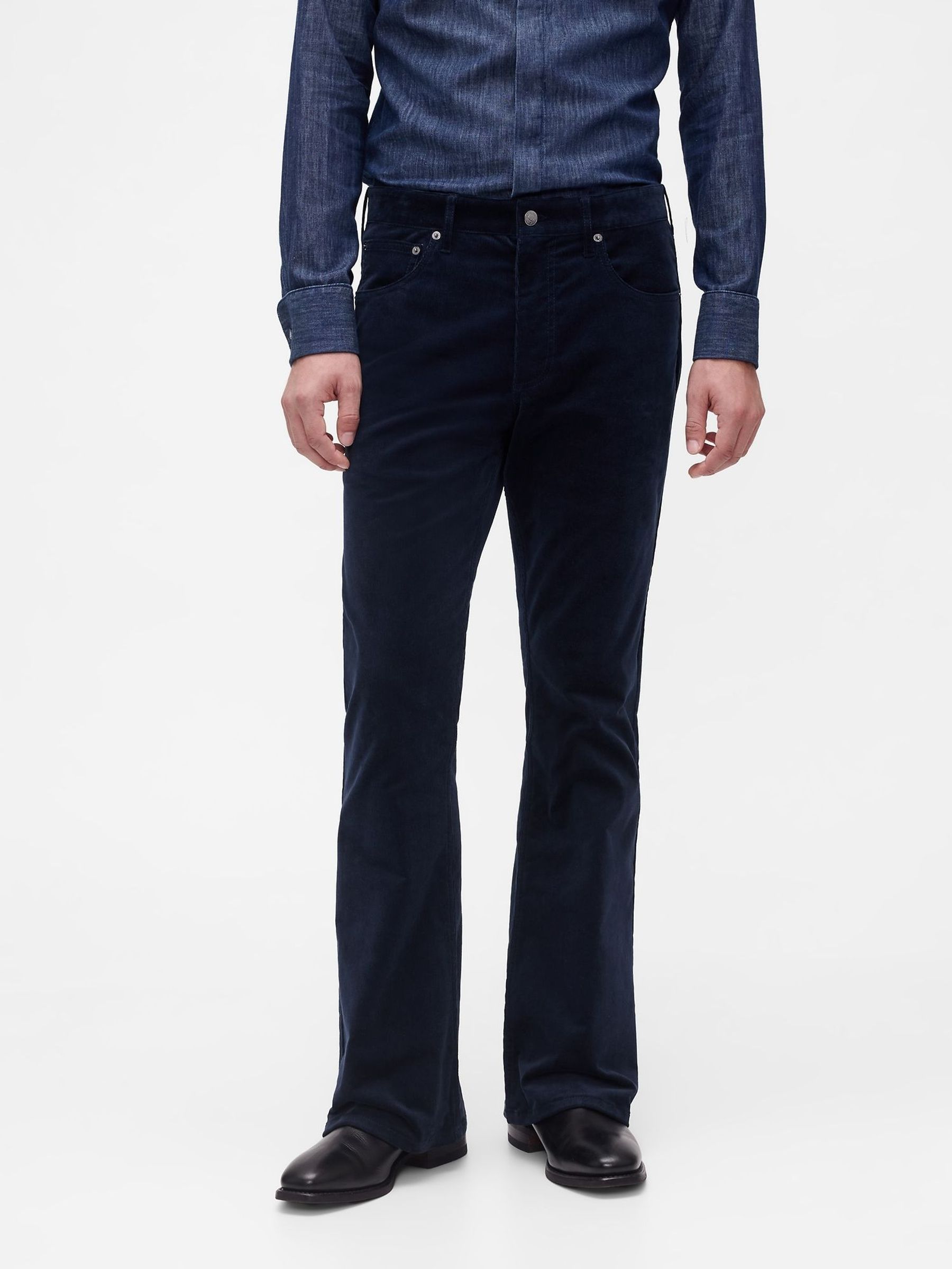 GapStudio Blue Corduroy Bootcut Trousers (G49219) | £95