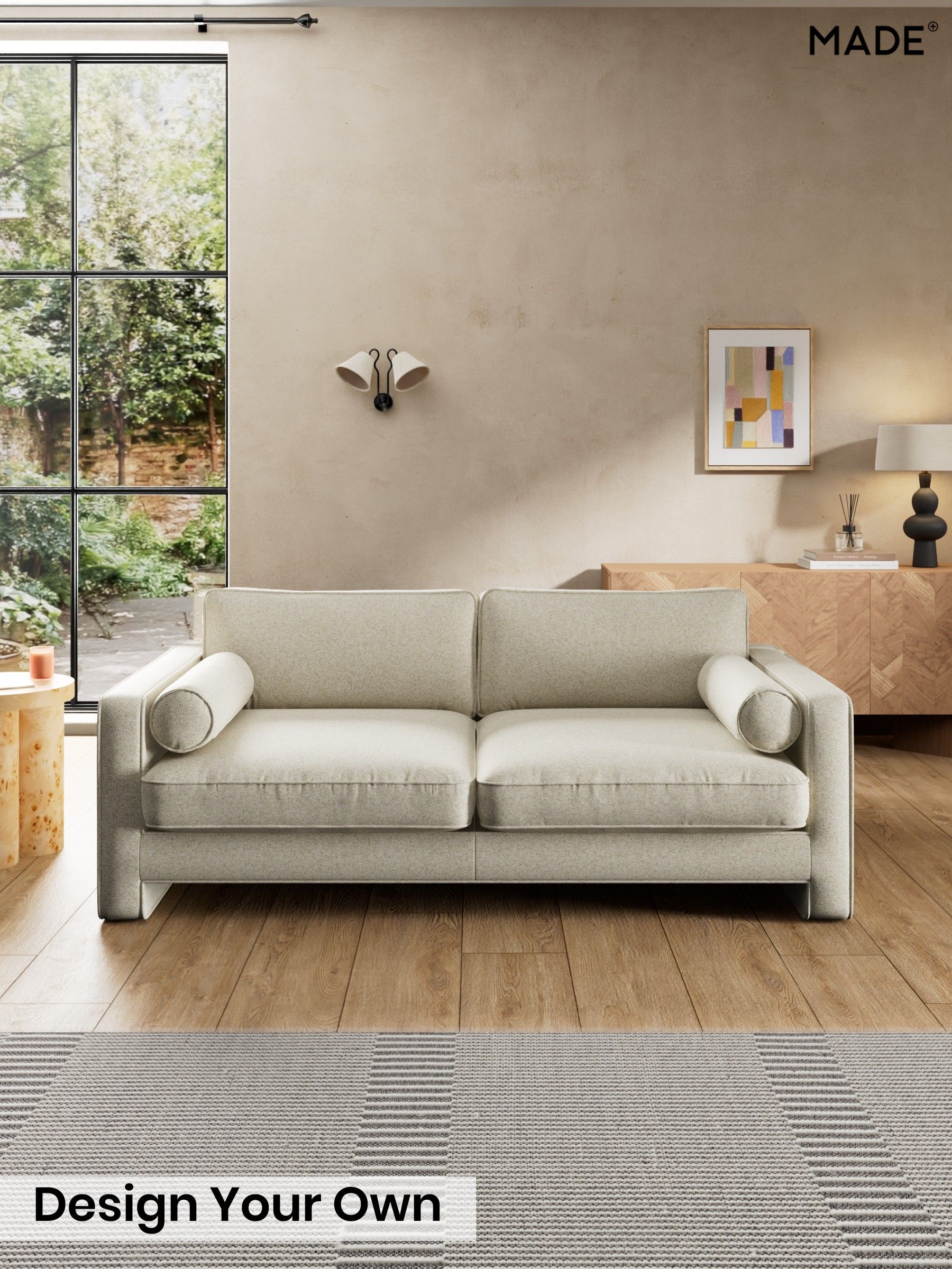 Basket Weave/Natural Stone - Holloway By Made