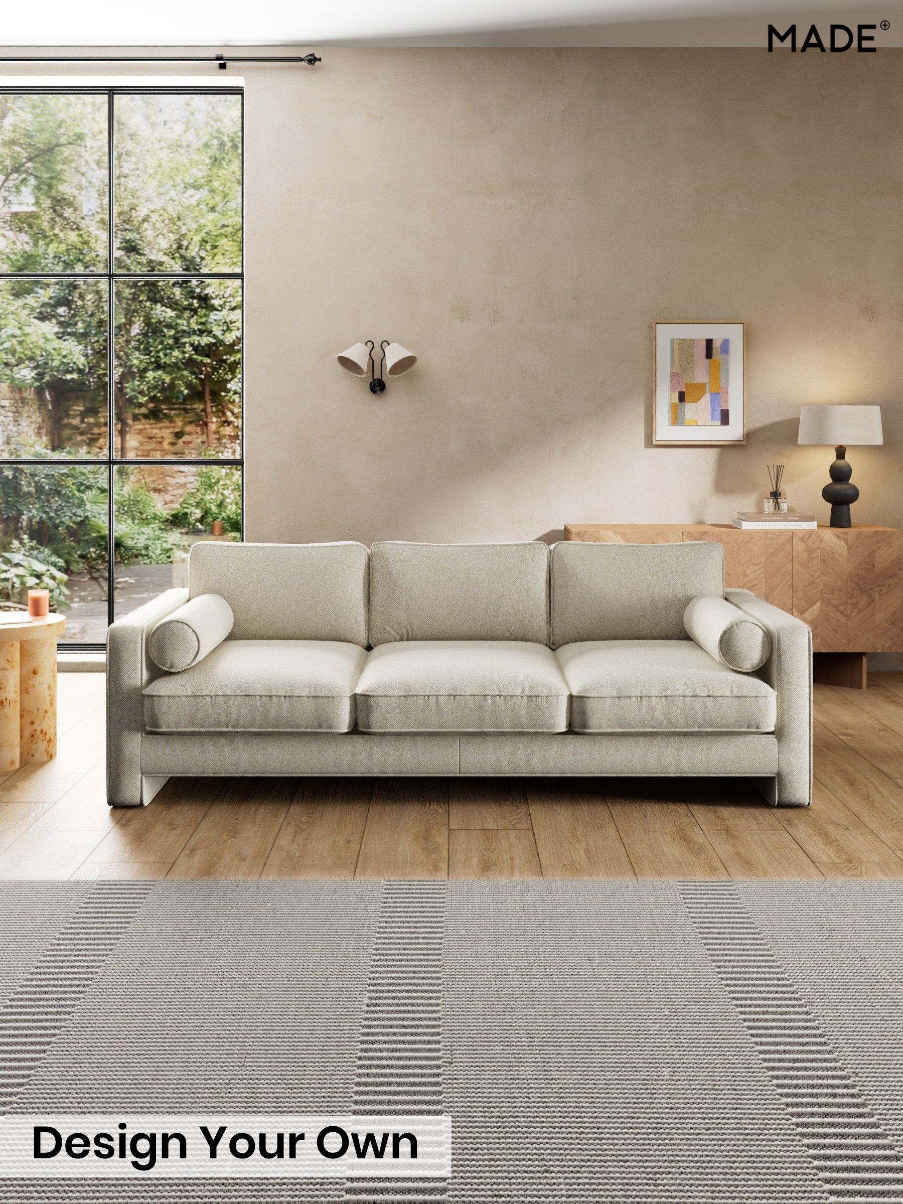 Basket Weave/Natural Stone - Holloway By Made