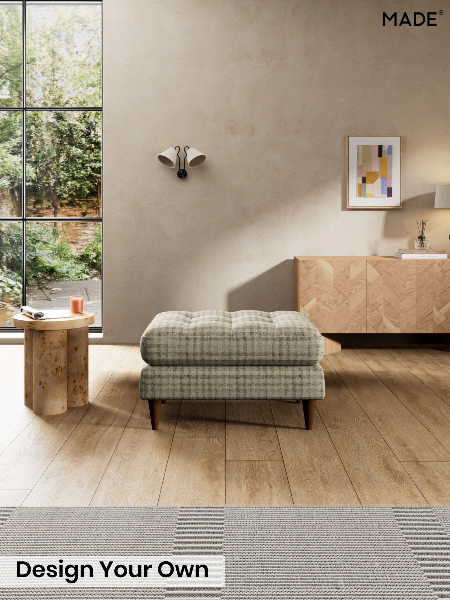 Declan Check/Natural and Black - Scott By Made