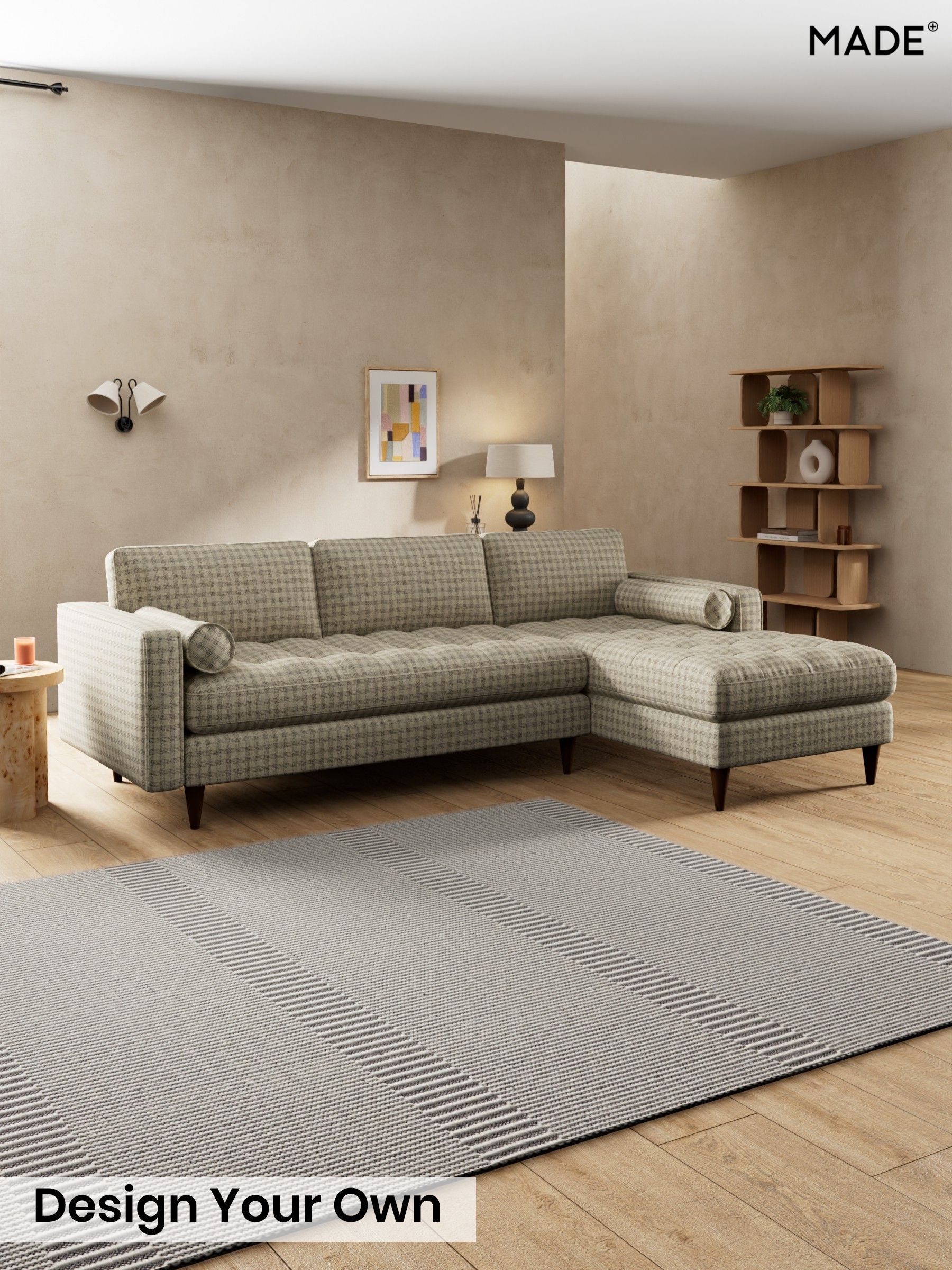 Declan Check/Natural and Black - Scott By Made
