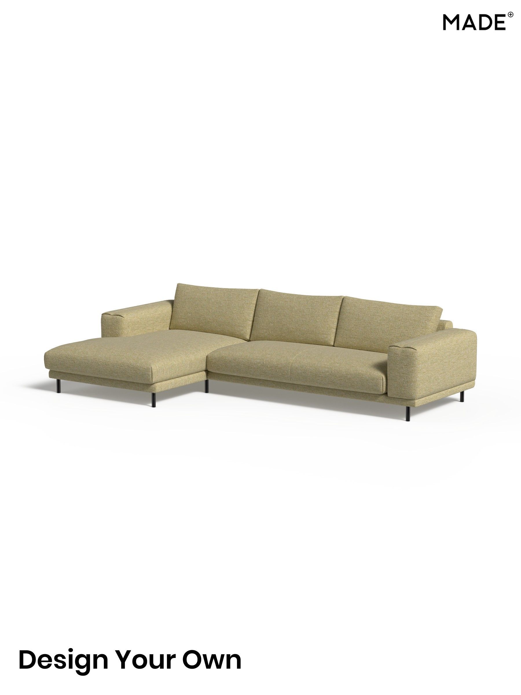 Boucle Textured Weave/Pale Fir Green - Odin By Made
