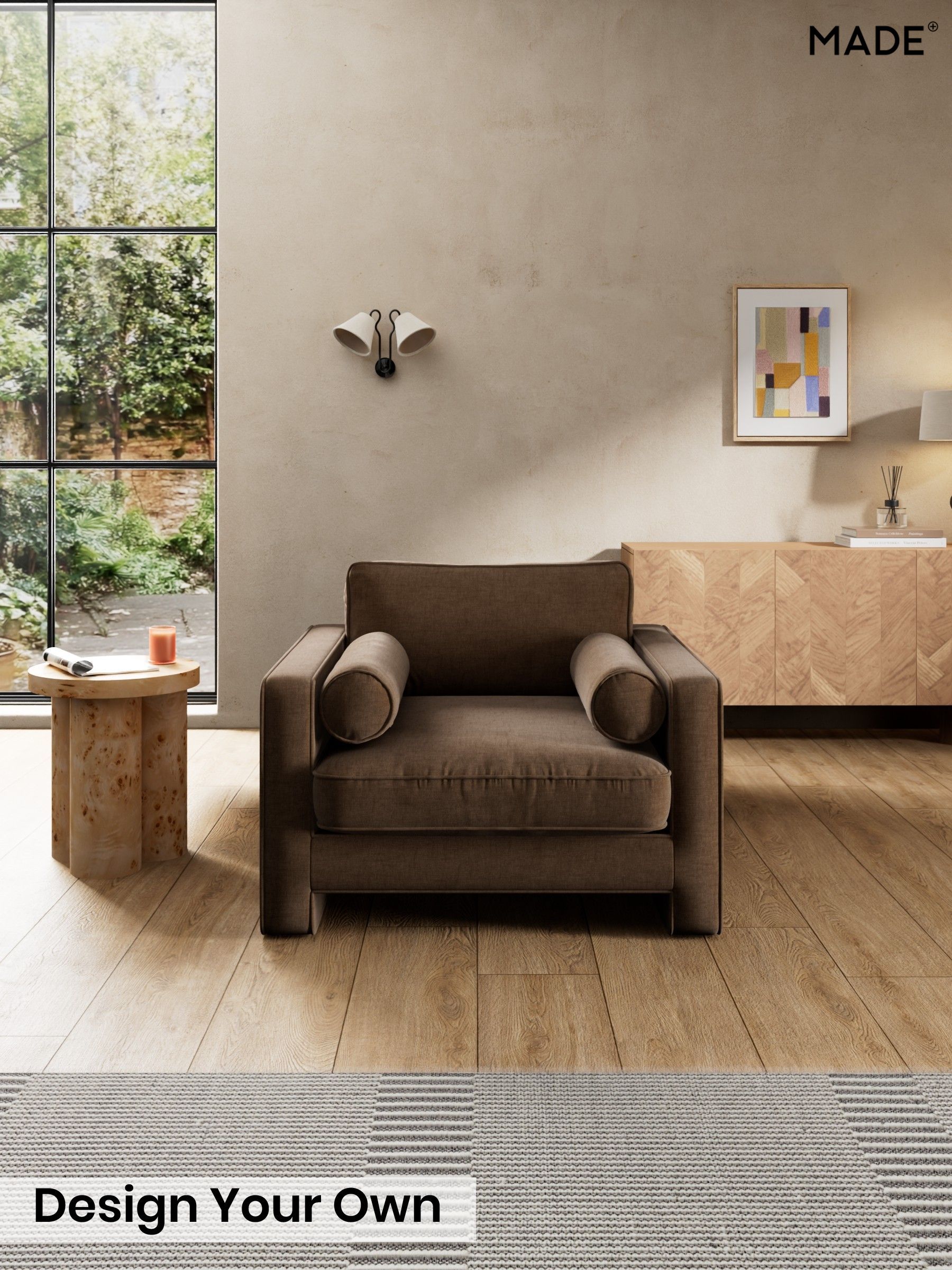 Etched Chenille/Cocoa Brown - Holloway By Made
