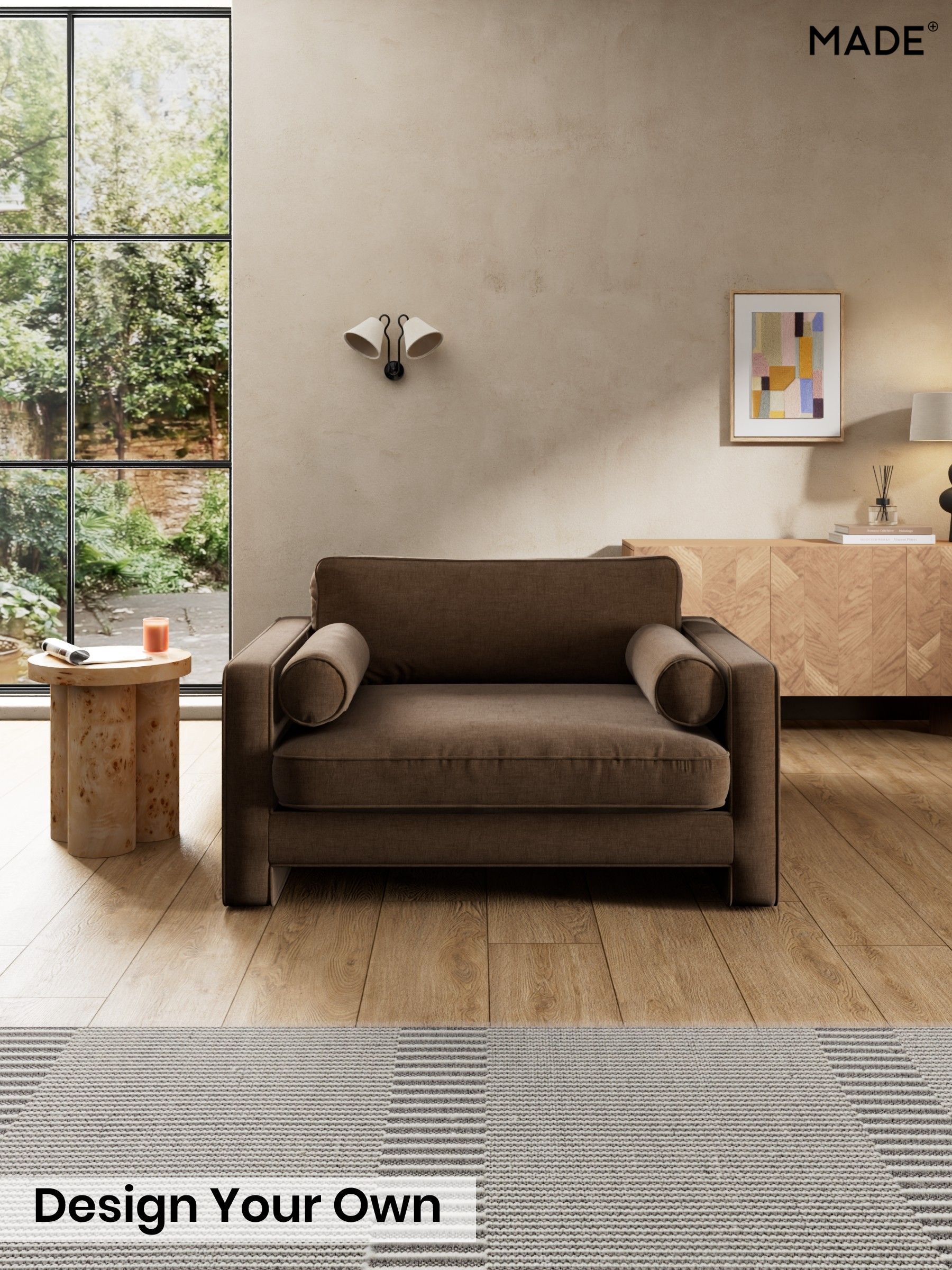 Etched Chenille/Cocoa Brown - Holloway By Made
