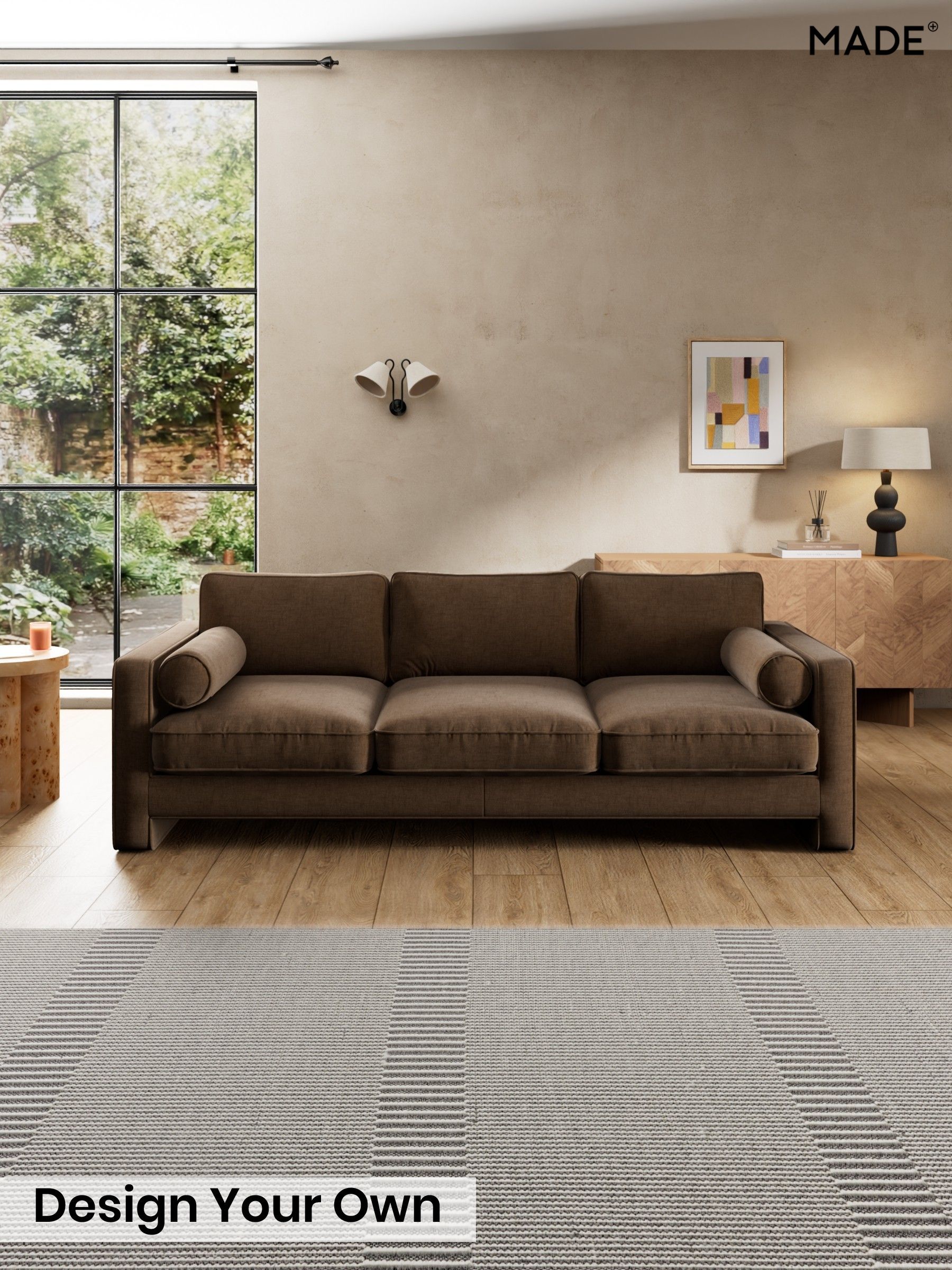 Etched Chenille/Cocoa Brown - Holloway By Made