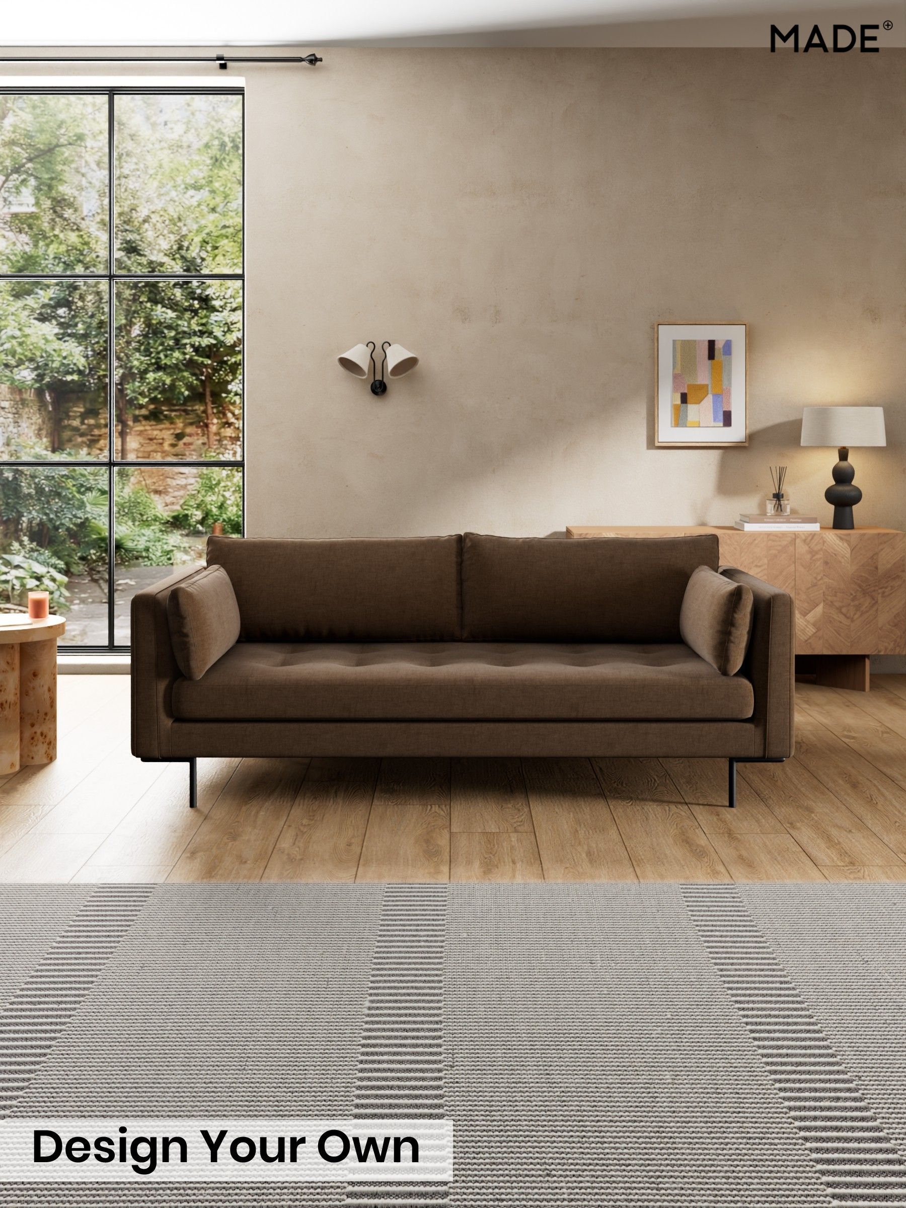 Etched Chenille/Cocoa Brown - Harlow By Made