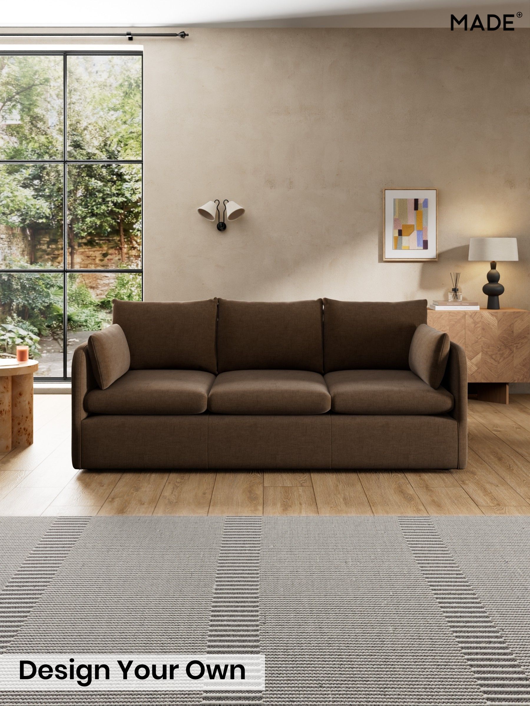 Etched Chenille/Cocoa Brown - Jackson By Made