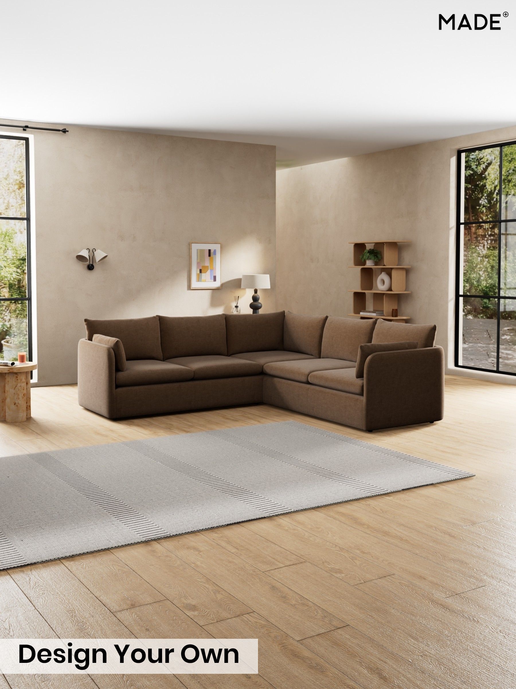 Etched Chenille/Cocoa Brown - Jackson By Made
