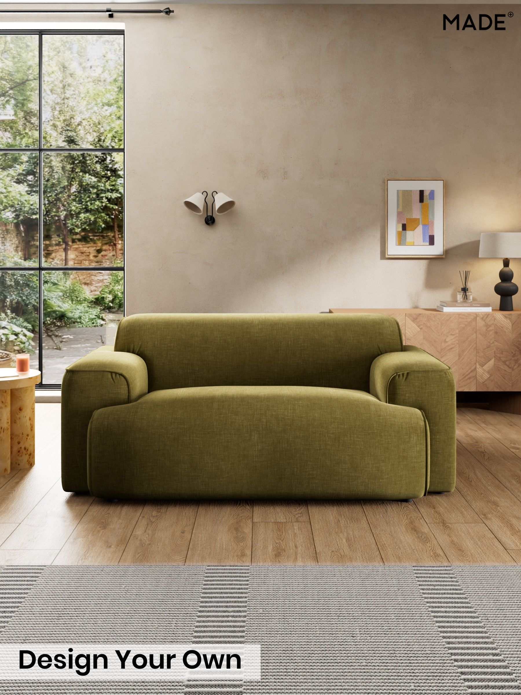 Etched Chenille/Moss Green - Avalon By Made