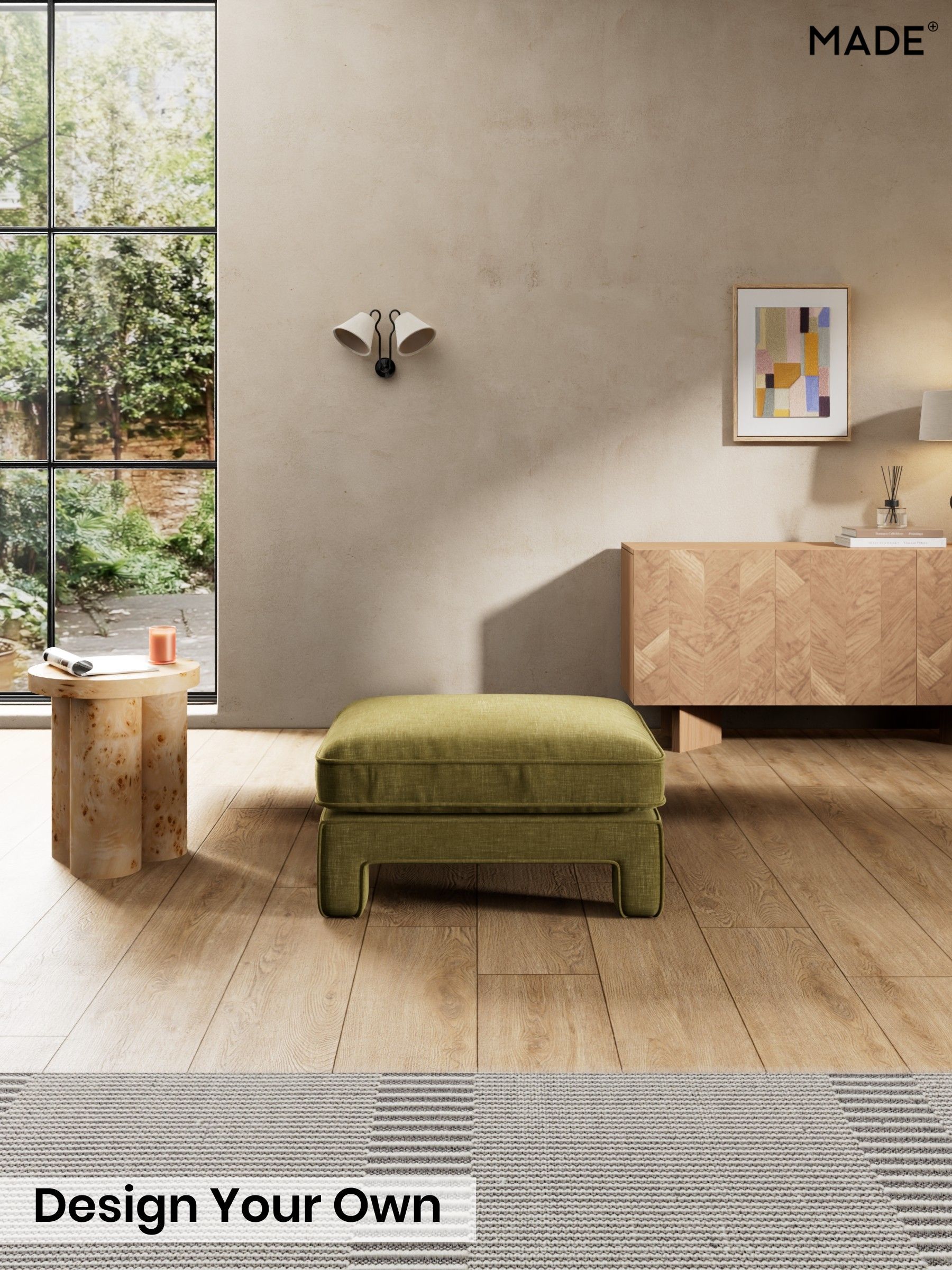 Etched Chenille/Moss Green - Holloway By Made