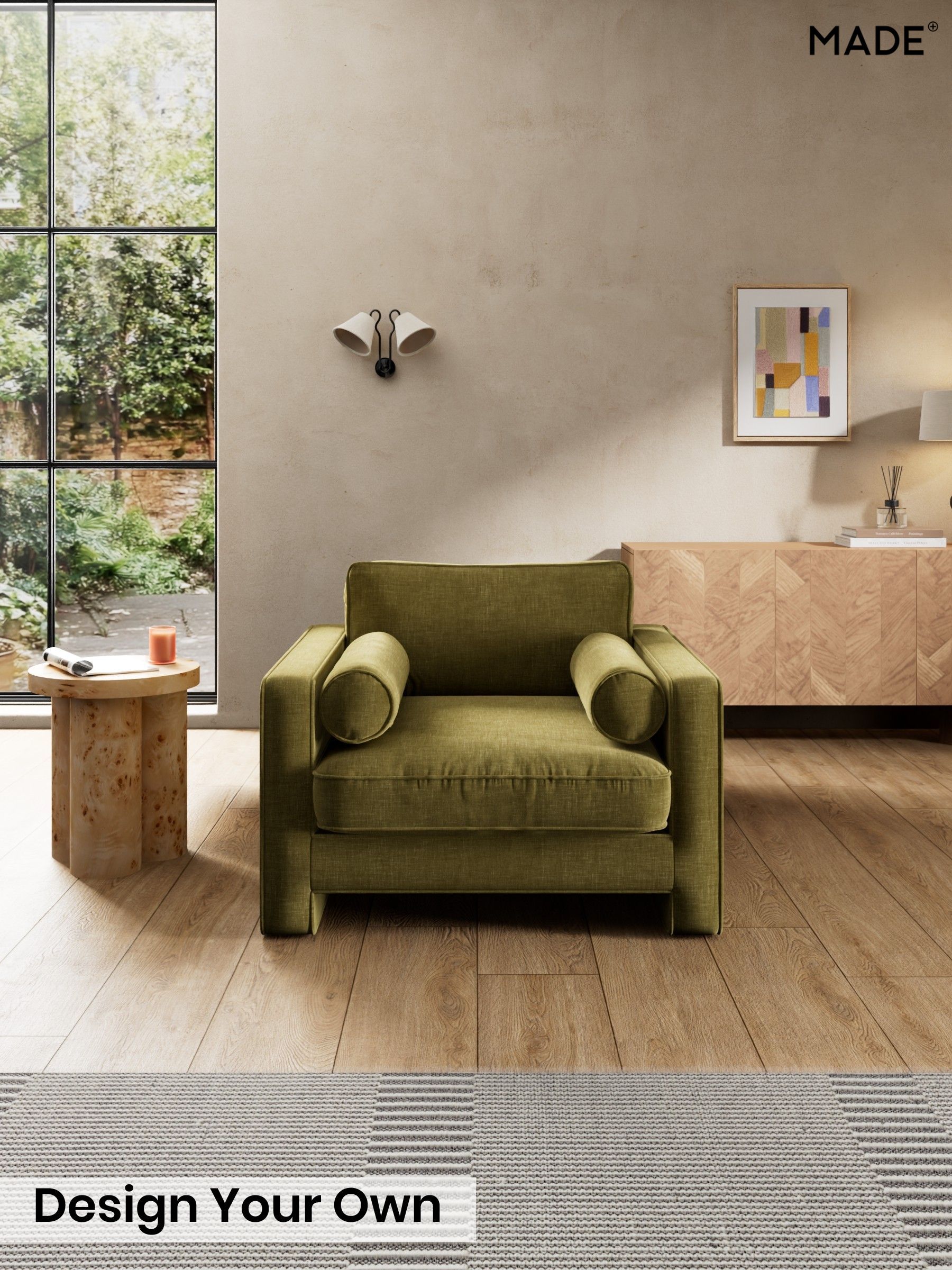 Etched Chenille/Moss Green - Holloway By Made