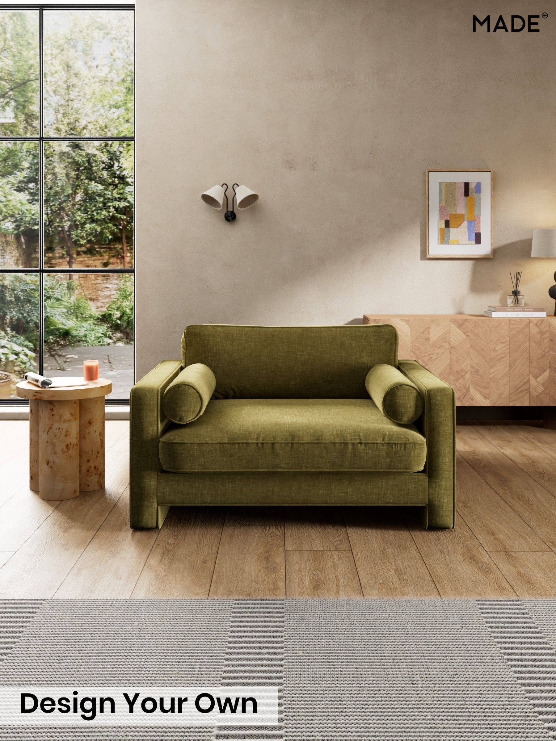 Etched Chenille/Moss Green - Holloway By Made