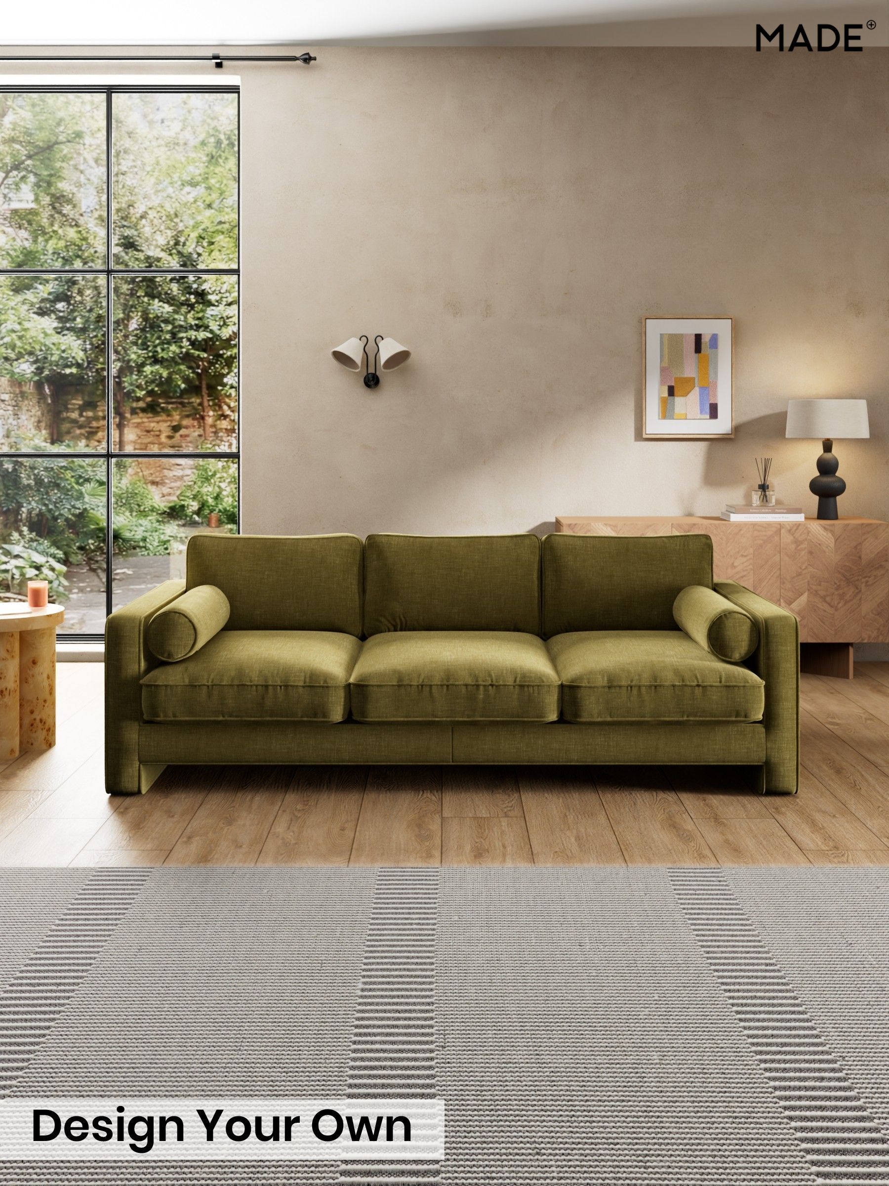 Etched Chenille/Moss Green - Holloway By Made