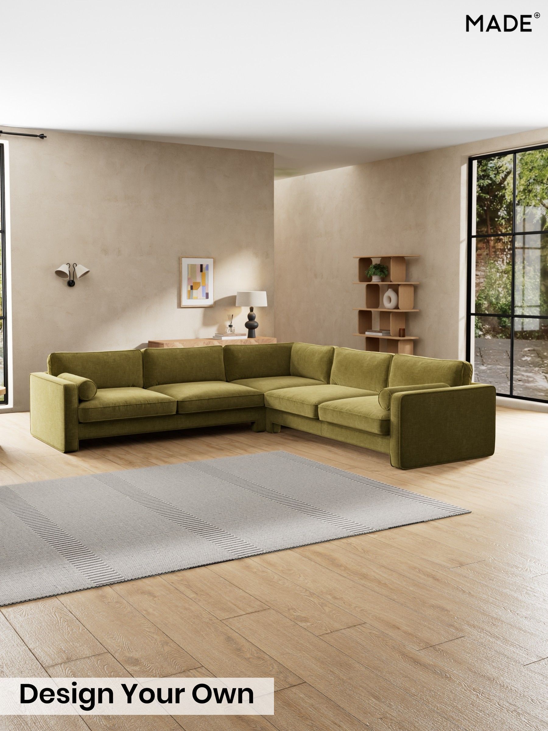 Etched Chenille/Moss Green - Holloway By Made