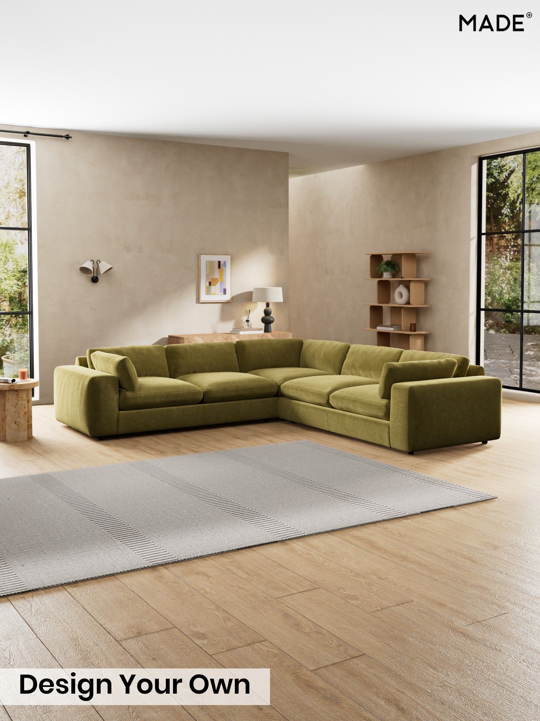 Etched Chenille/Moss Green - Alec By Made
