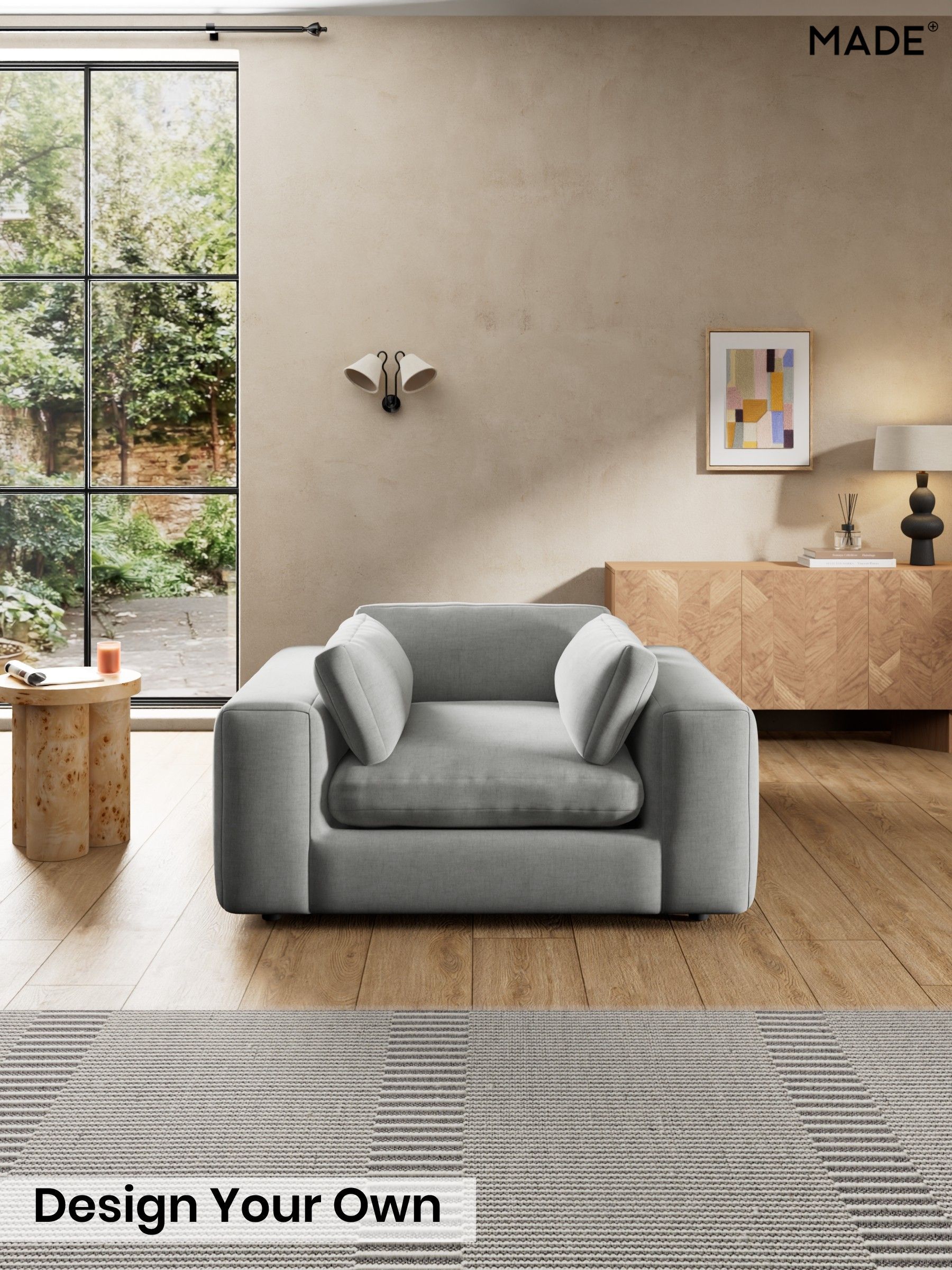 Etched Chenille/Pale Grey - Alec By Made