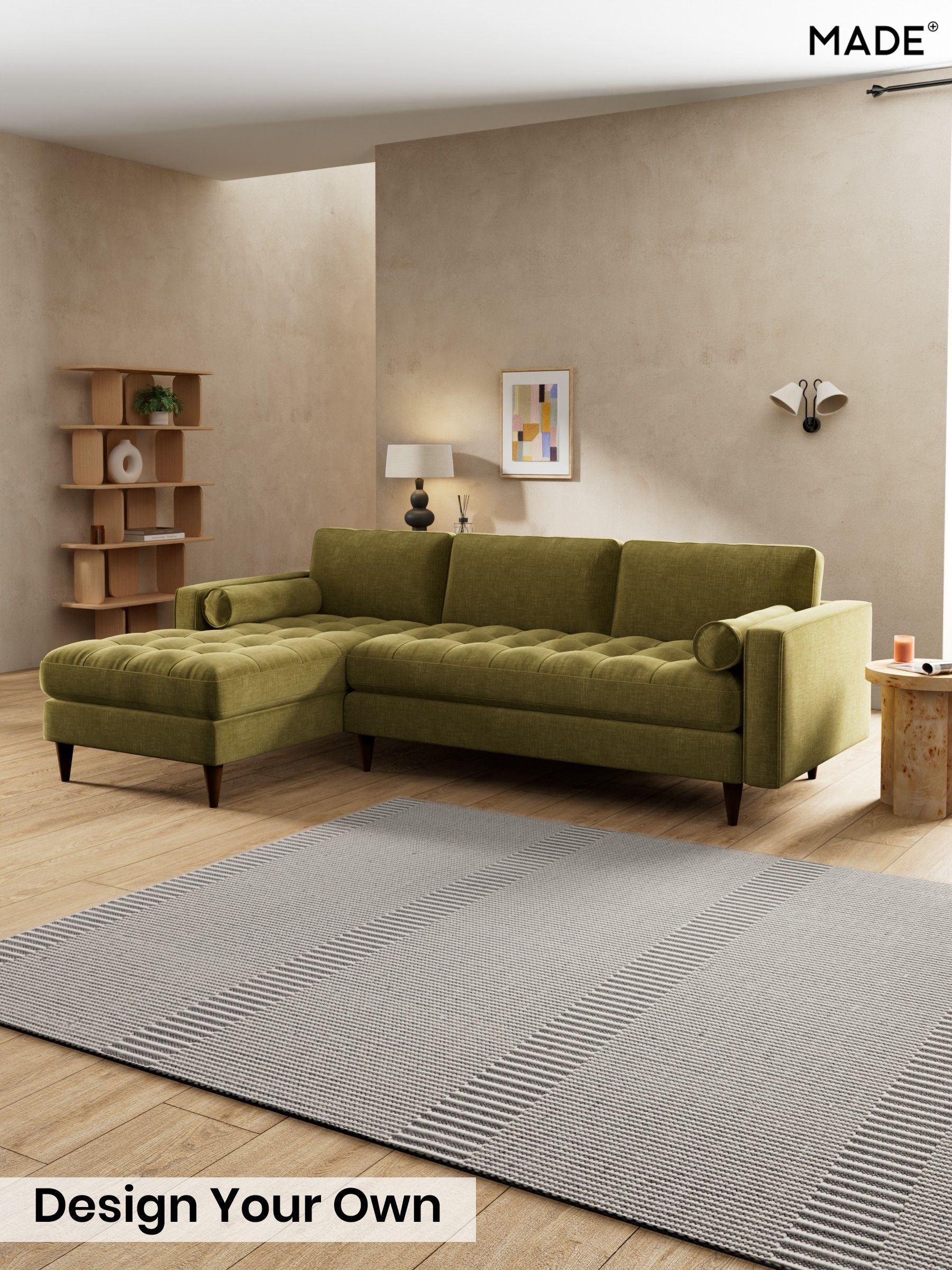 Etched Chenille/Moss Green - Scott By Made