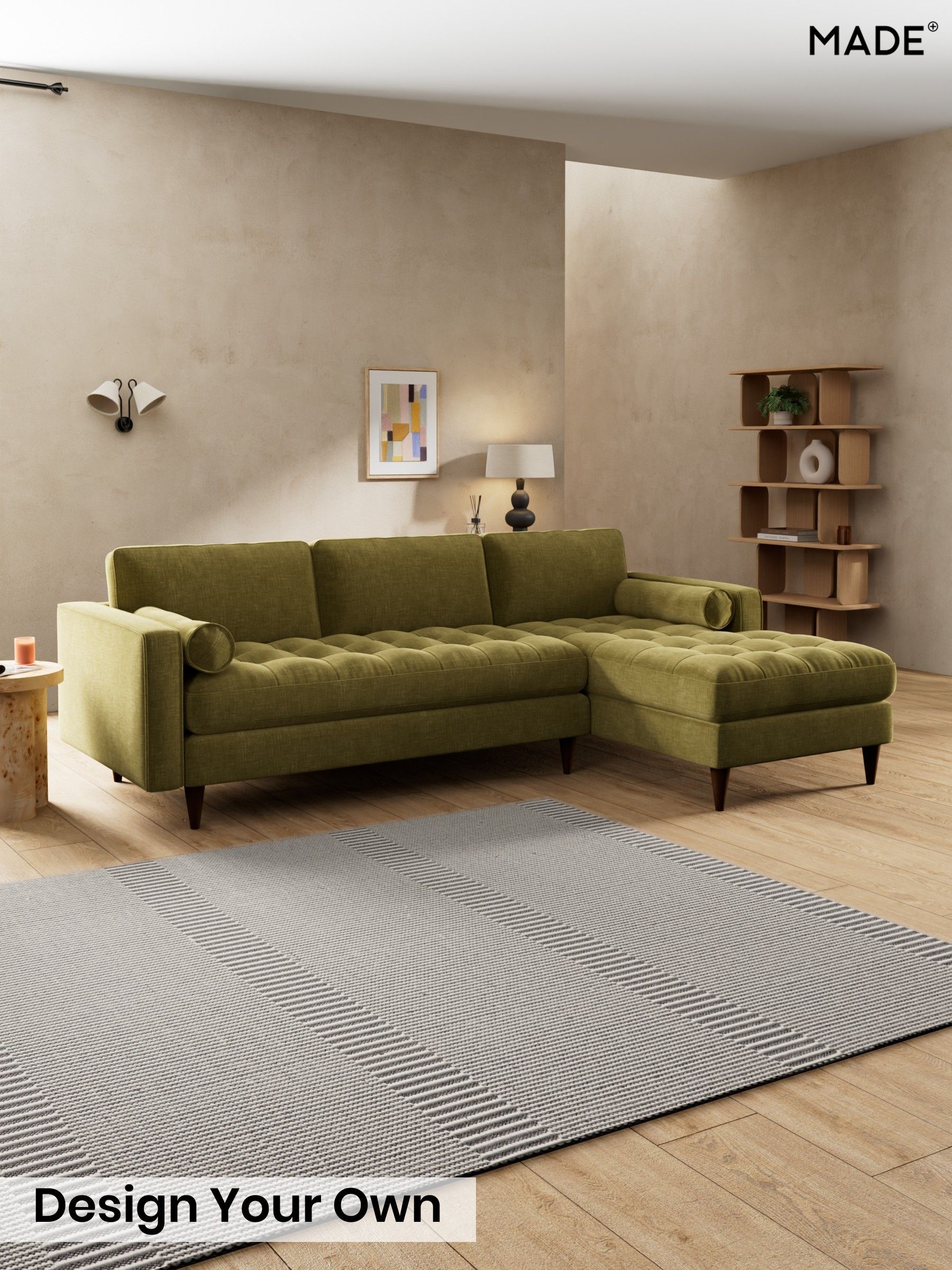Etched Chenille/Moss Green - Scott By Made
