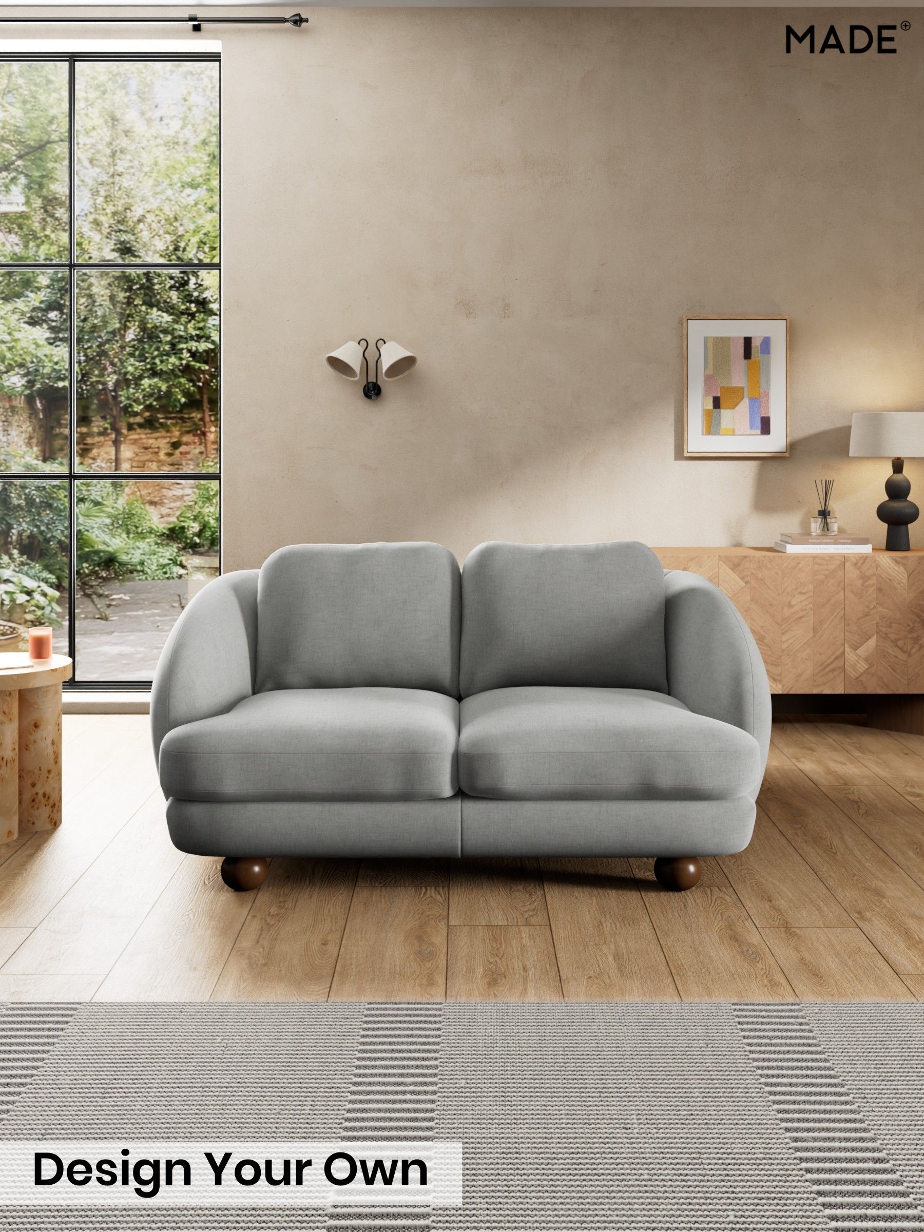 Etched Chenille/Pale Grey - Madris By Made
