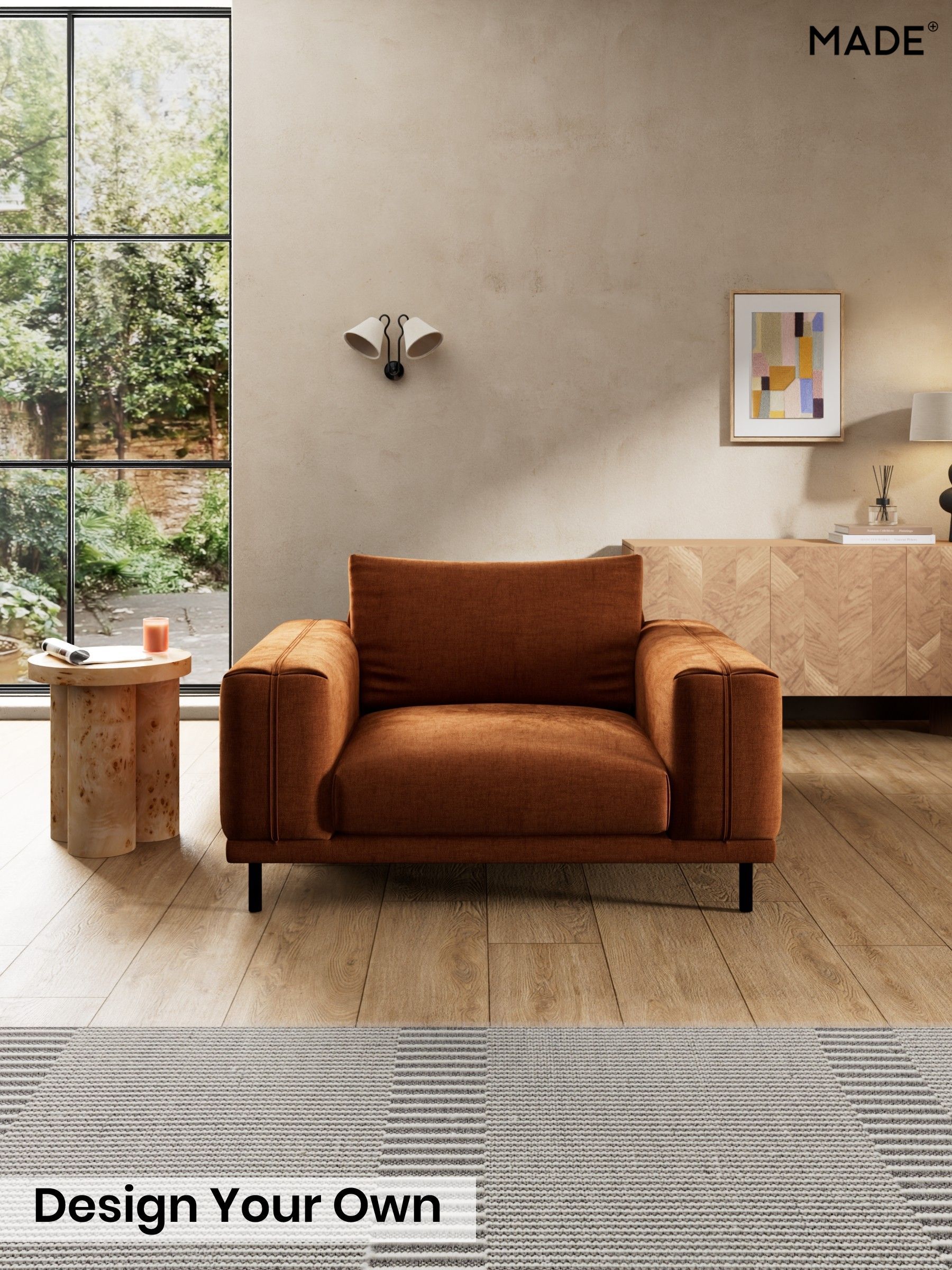 Etched Chenille/Rust Orange - Odin By Made