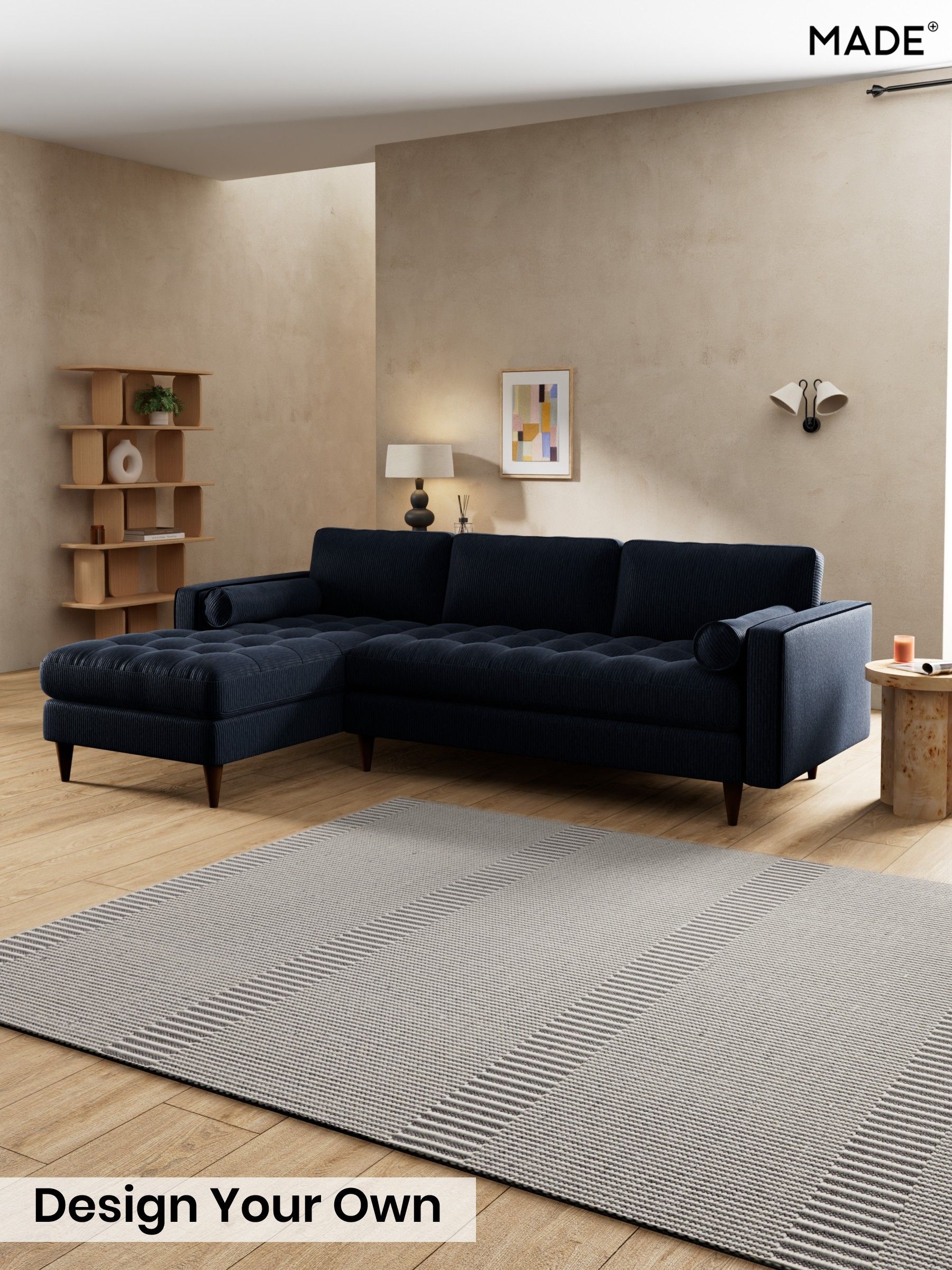 Matt Corduroy/Midnight Blue - Scott By Made