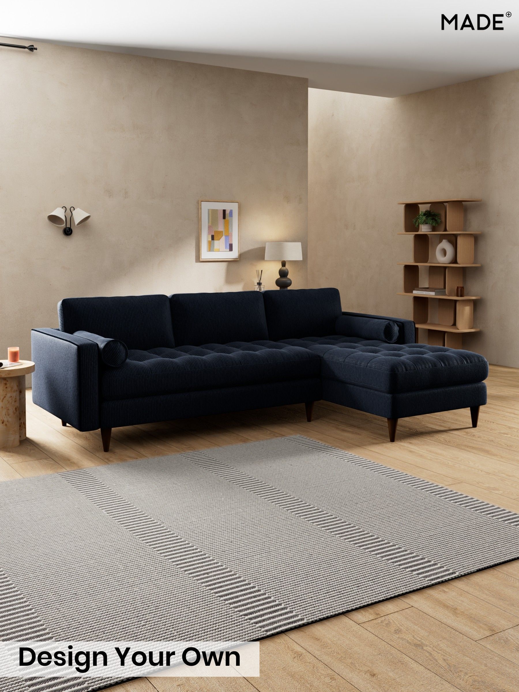 Matt Corduroy/Midnight Blue - Scott By Made