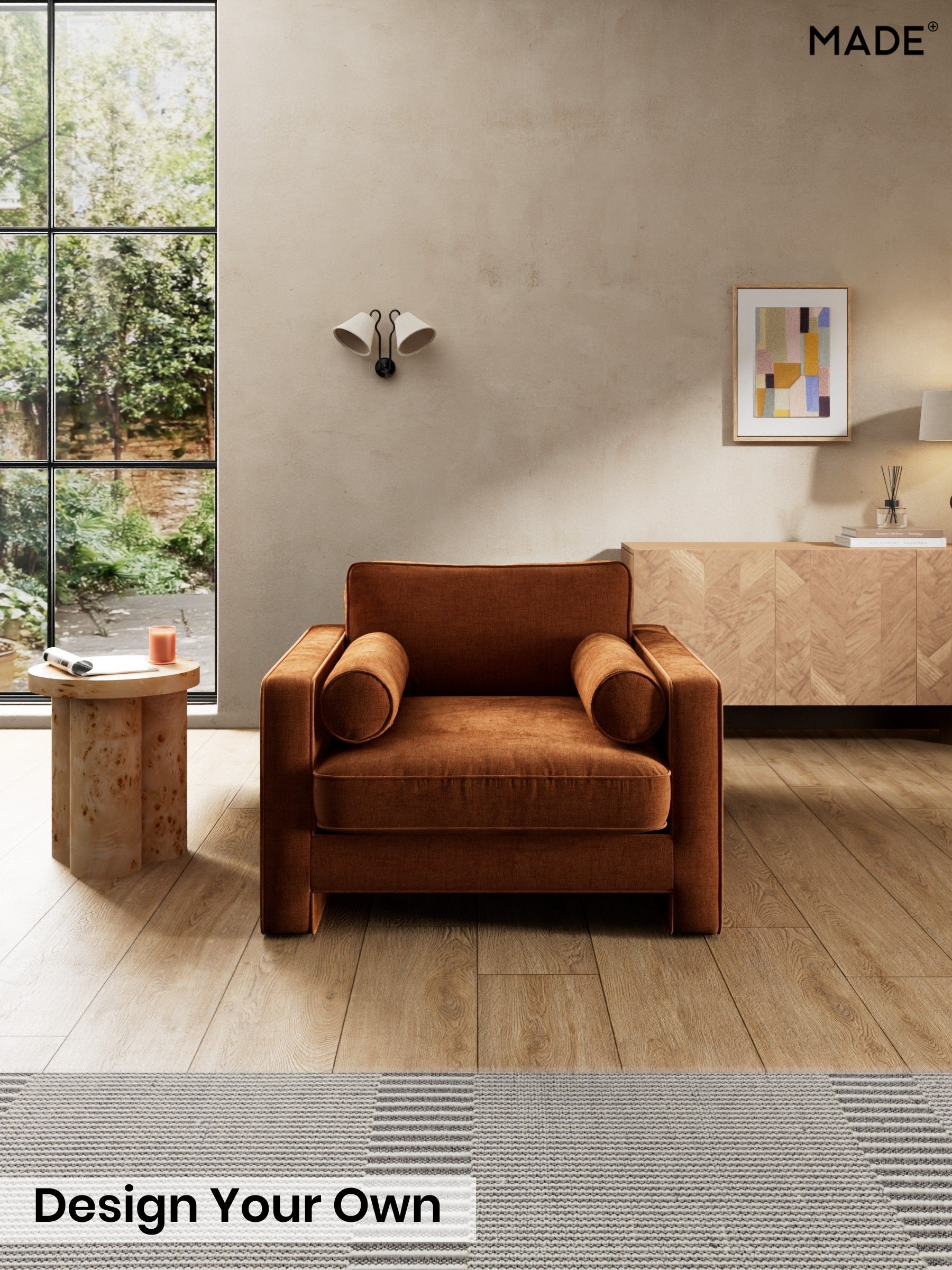 Etched Chenille/Rust Orange - Holloway By Made